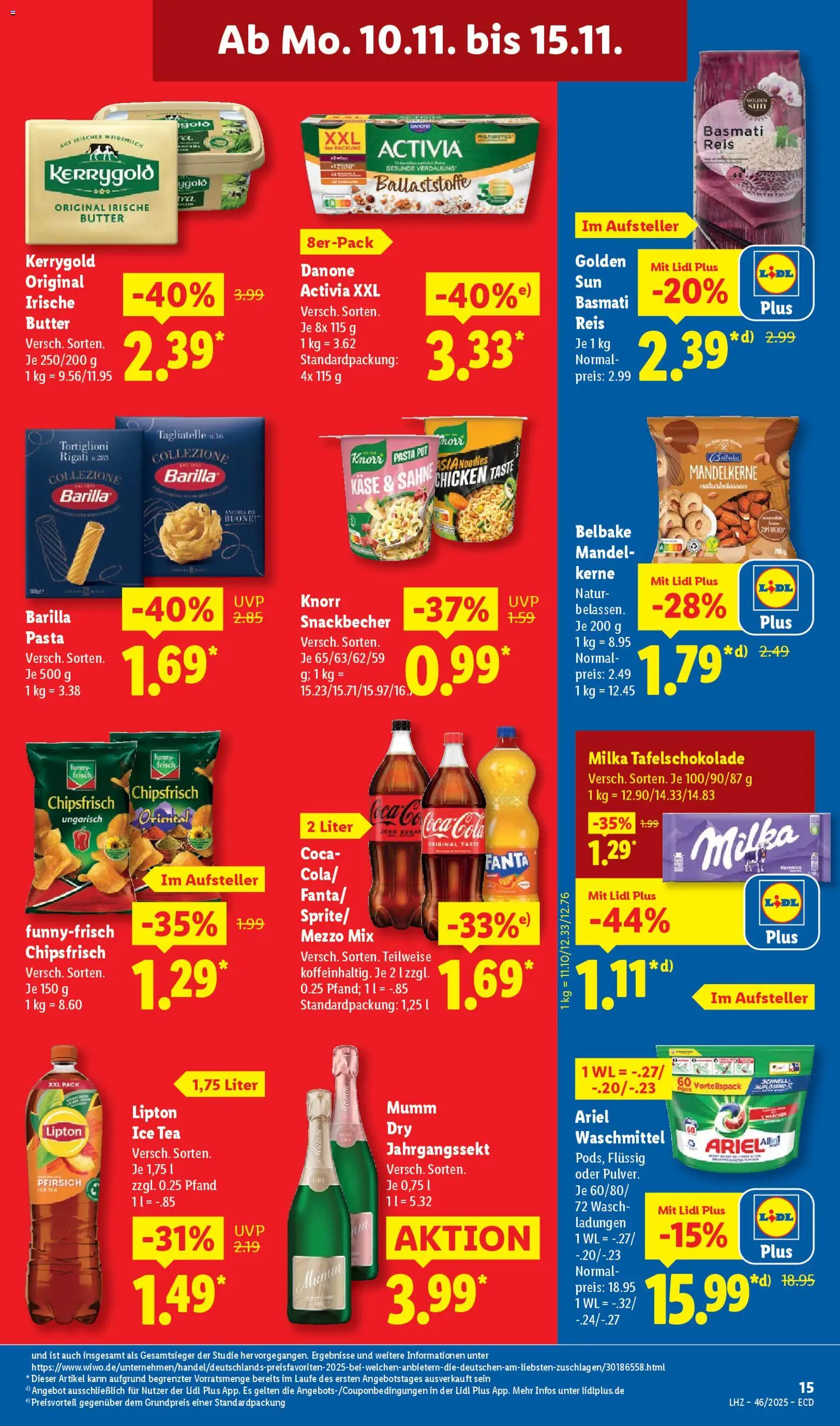Lidl - Prospekt – gültig ab 10.11.2025 | Seite: 21 | Produkte: Coca cola, Barilla, Knorr, Pasta