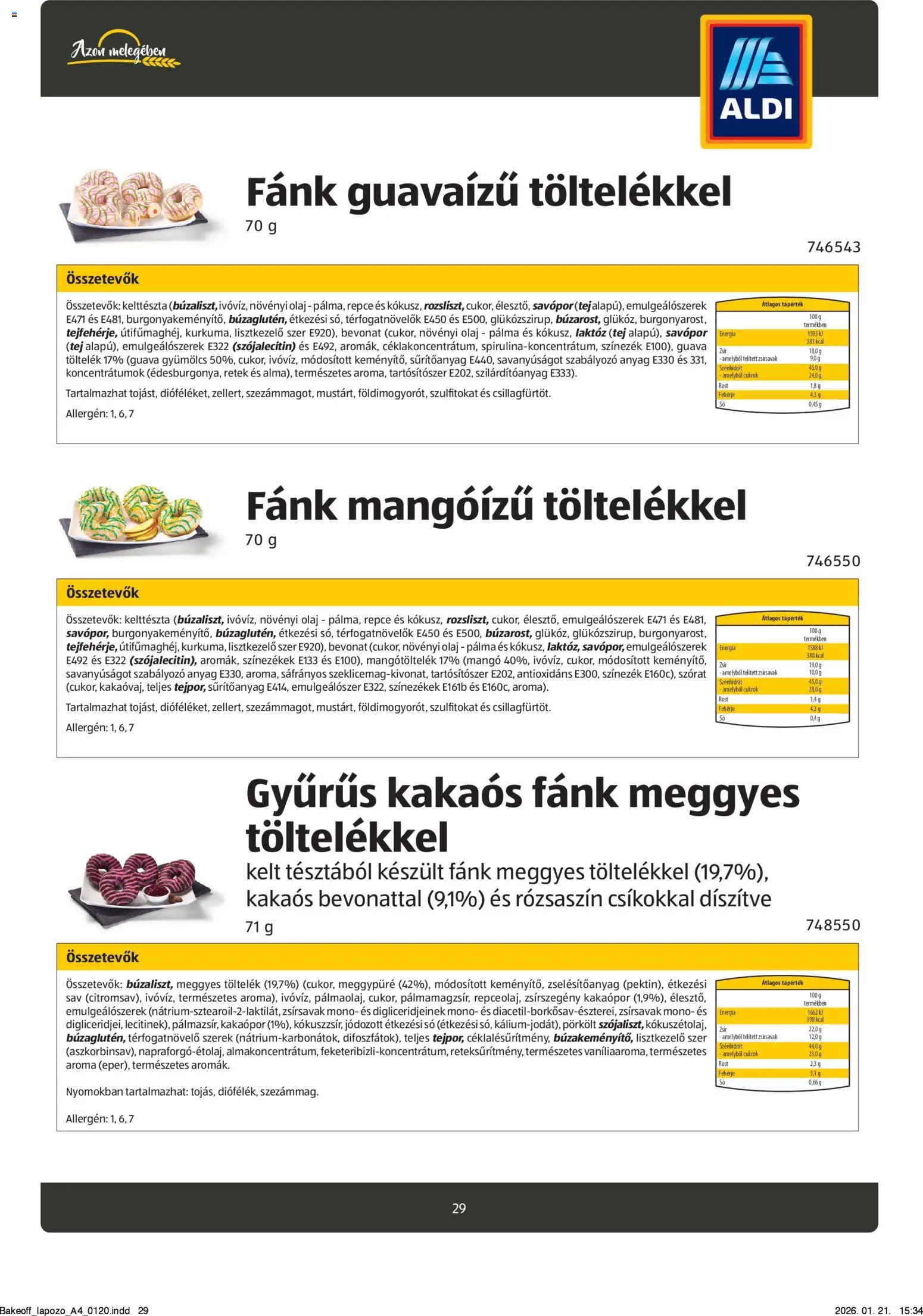Aldi akciós ujság - amely érvényes a következő dátumtól: 26.08.2024 | Oldal: 29 | Termékek: Sárgarépa, Bagel, Fehérje, Só