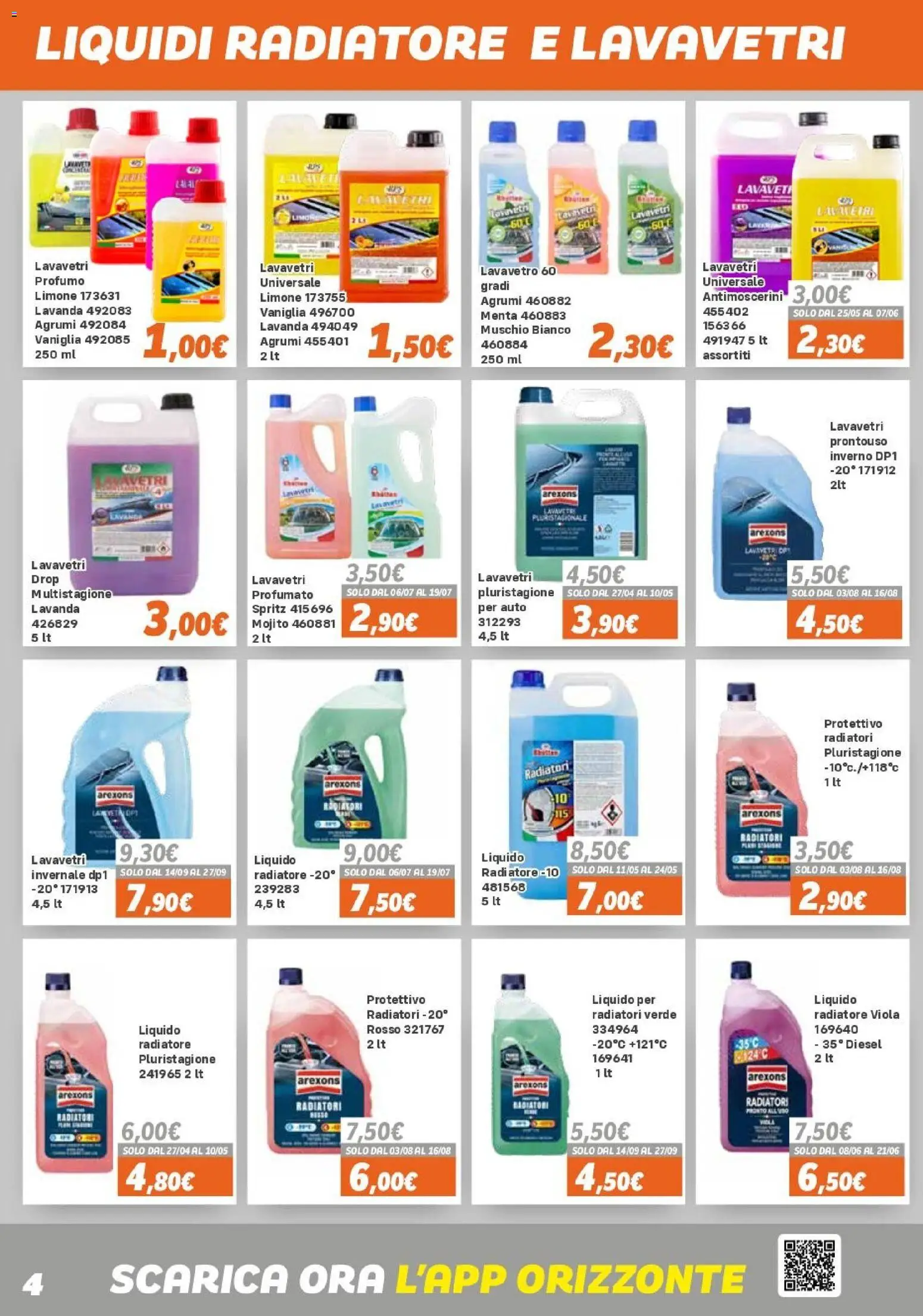 Volantino Orizzonte del 15.04.2026 | Pagina: 4 | Prodotti: Agrumi, Menta, Lavanda, Profumo