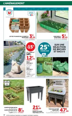 Hyper U - Prévisualisation de Hyper U - Le jardin à prix bas valide à partir de 17.02.2026 | Page: 18 | Produits: Carré potager, Table, Mini serre