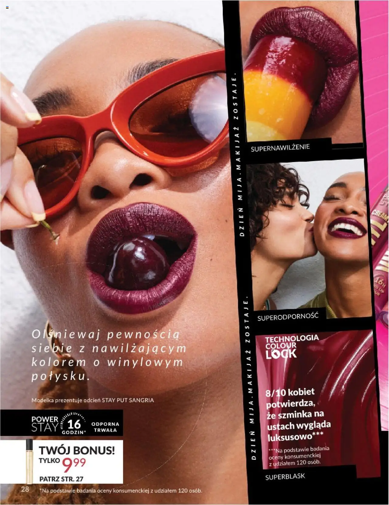 Avon Katalog 08 2025 od 01.08.2025 | Strona: 28 | Produkty: Makijaż, Szminka