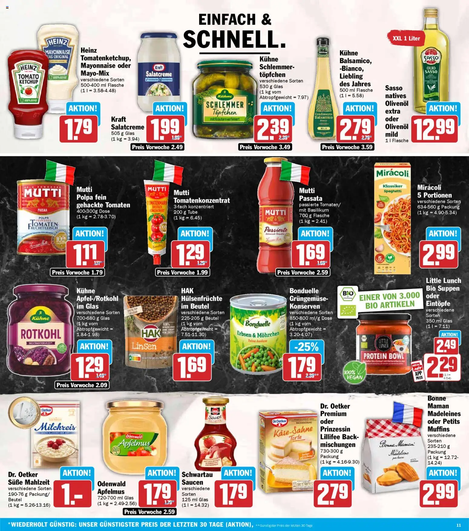 HIT Prospekt 	 – gültig ab 16.02.2026 | Seite: 11 | Produkte: Rotkohl, Balsamico, Tomaten, Mayonnaise