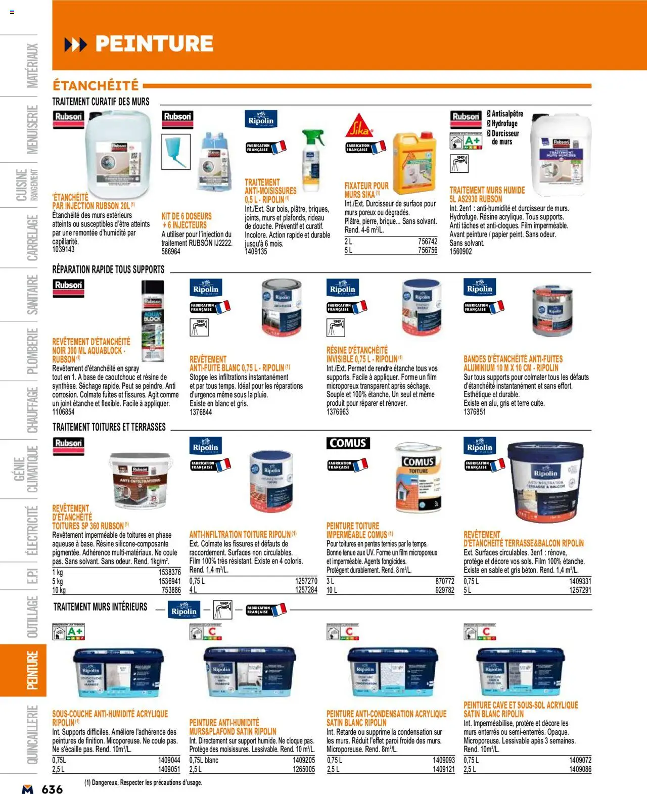  | Page: 636 | Produits: Base, Fixateur, Rideau
