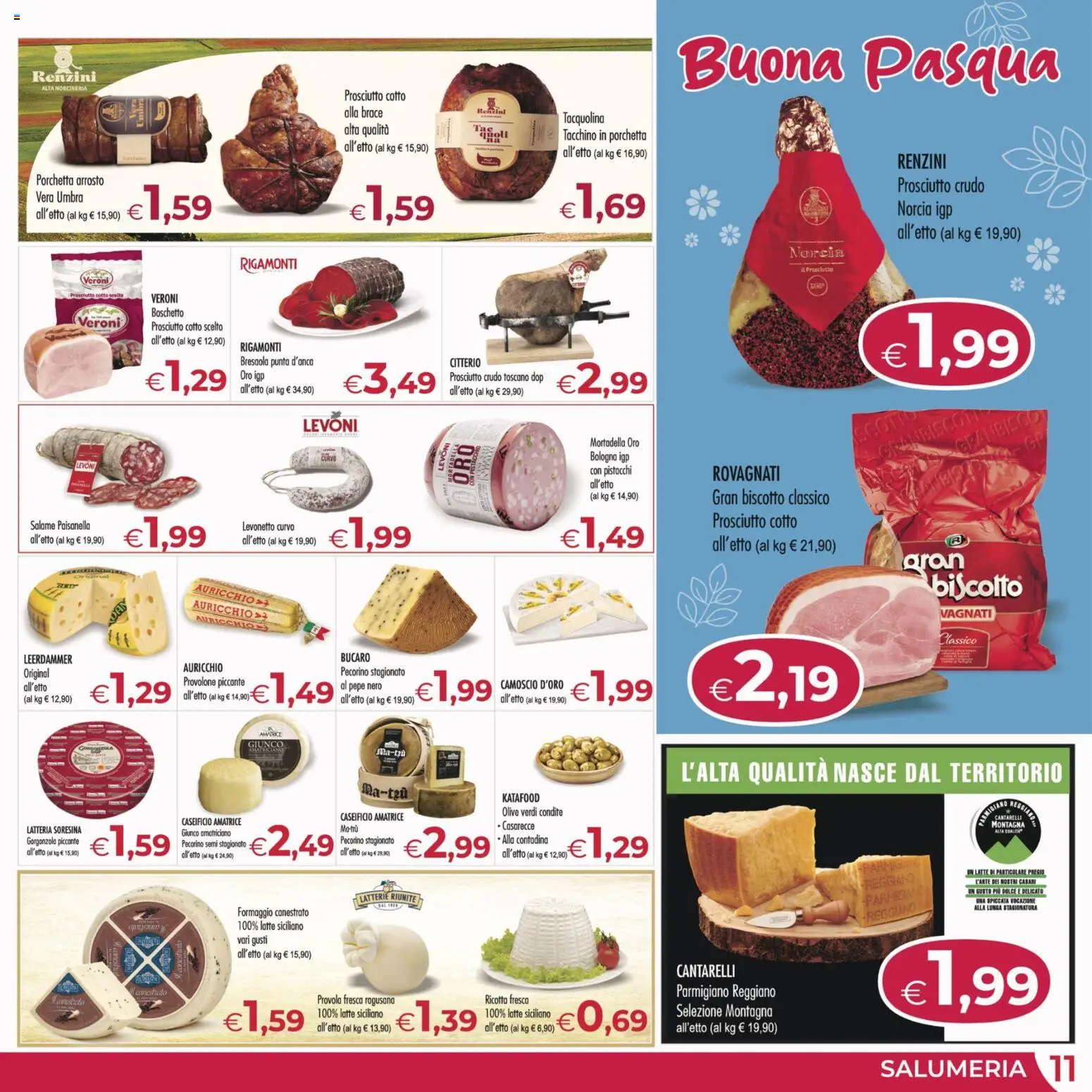 Volantino MerSi Supermercati del 18.03.2026 | Pagina: 11 | Prodotti: Tacchino, Pepe, Pistacchi, Parmigiano