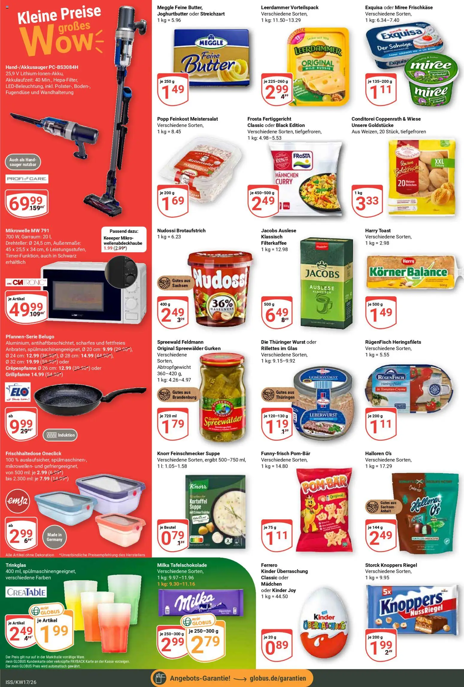 Globus Prospekt 	 – gültig ab 20.04.2026 | Seite: 4 | Produkte: Milka, Leerdammer, Exquisa, Knoppers