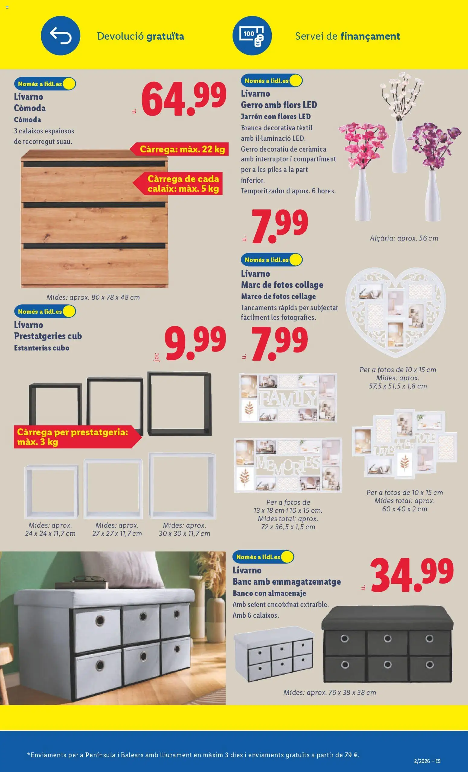 Lidl folleto de bazar │ válido desde el 05.01.2026 | Página: 21 | Productos: Marco, Almacenaje, Jarrón