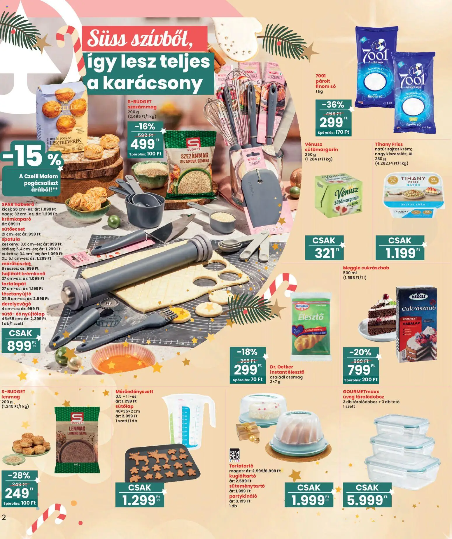 Interspar akciós ujság - amely érvényes a következő dátumtól: 30.10.2025 | Oldal: 2 | Termékek: Sütő, Tárolódoboz, Pogácsa, Só