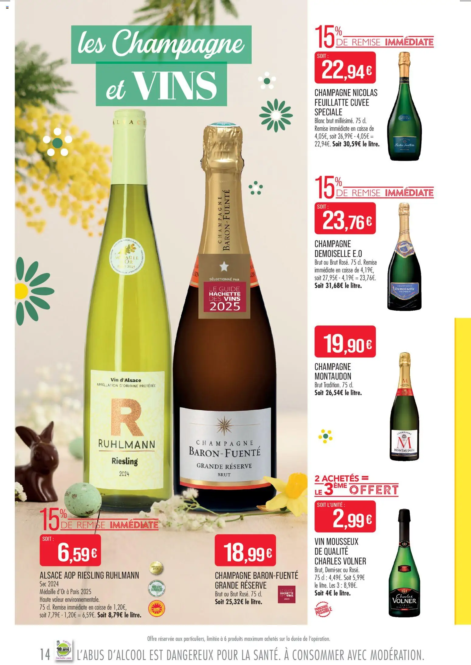{H1} | Page: 14 | Produits: Champagne nicolas feuillatte, Champagne, Mousseux, Vin