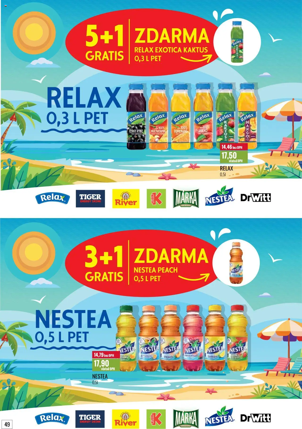 Ratio leták od 01.08.2025 | Strana: 50 | Produkty: Nestea, Tiger, Drwitt, Energy drink