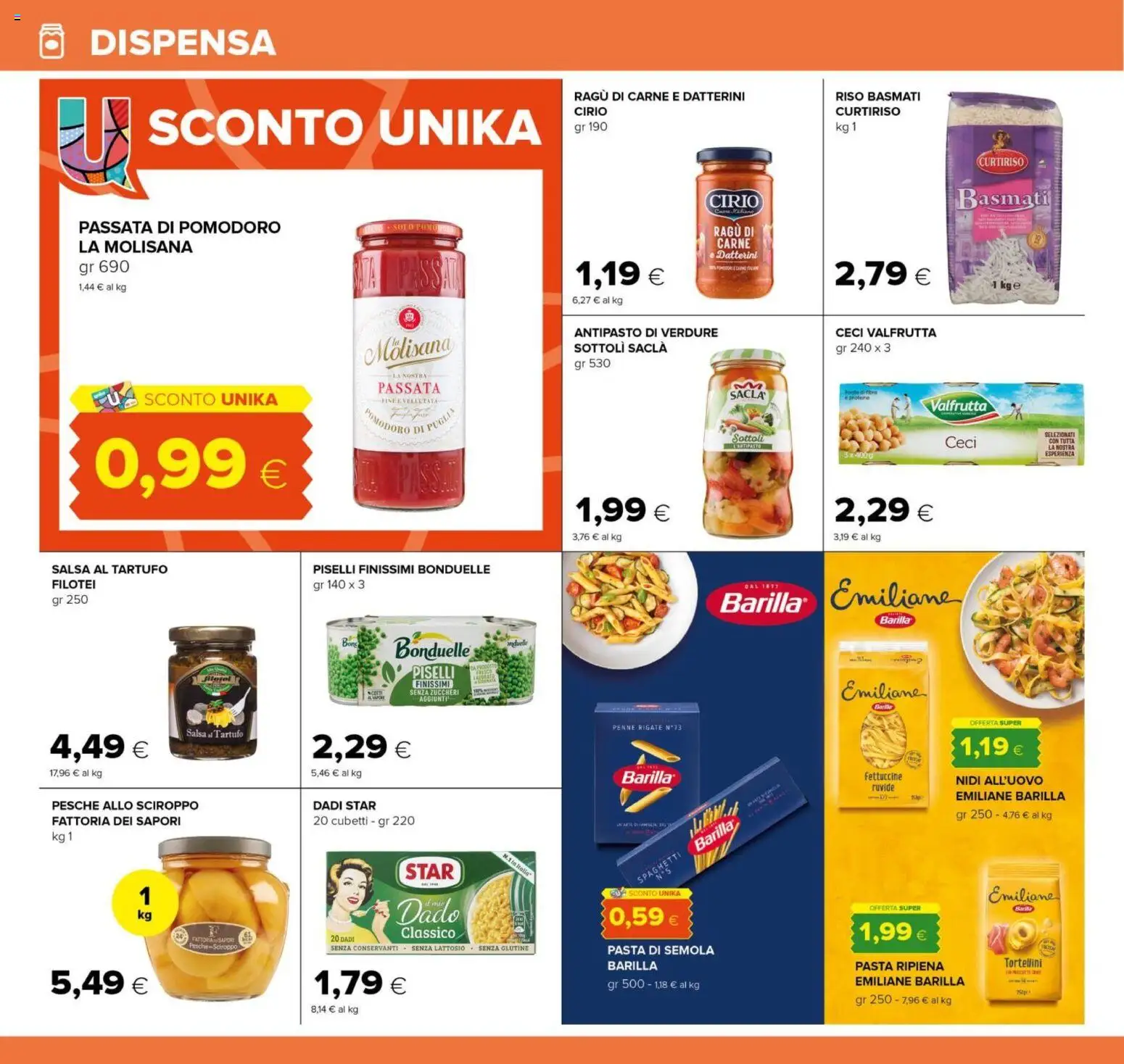 Volantino Oasi del 26.03.2026 | Pagina: 20 | Prodotti: Tartufo, Piselli, Penne, Fettuccine