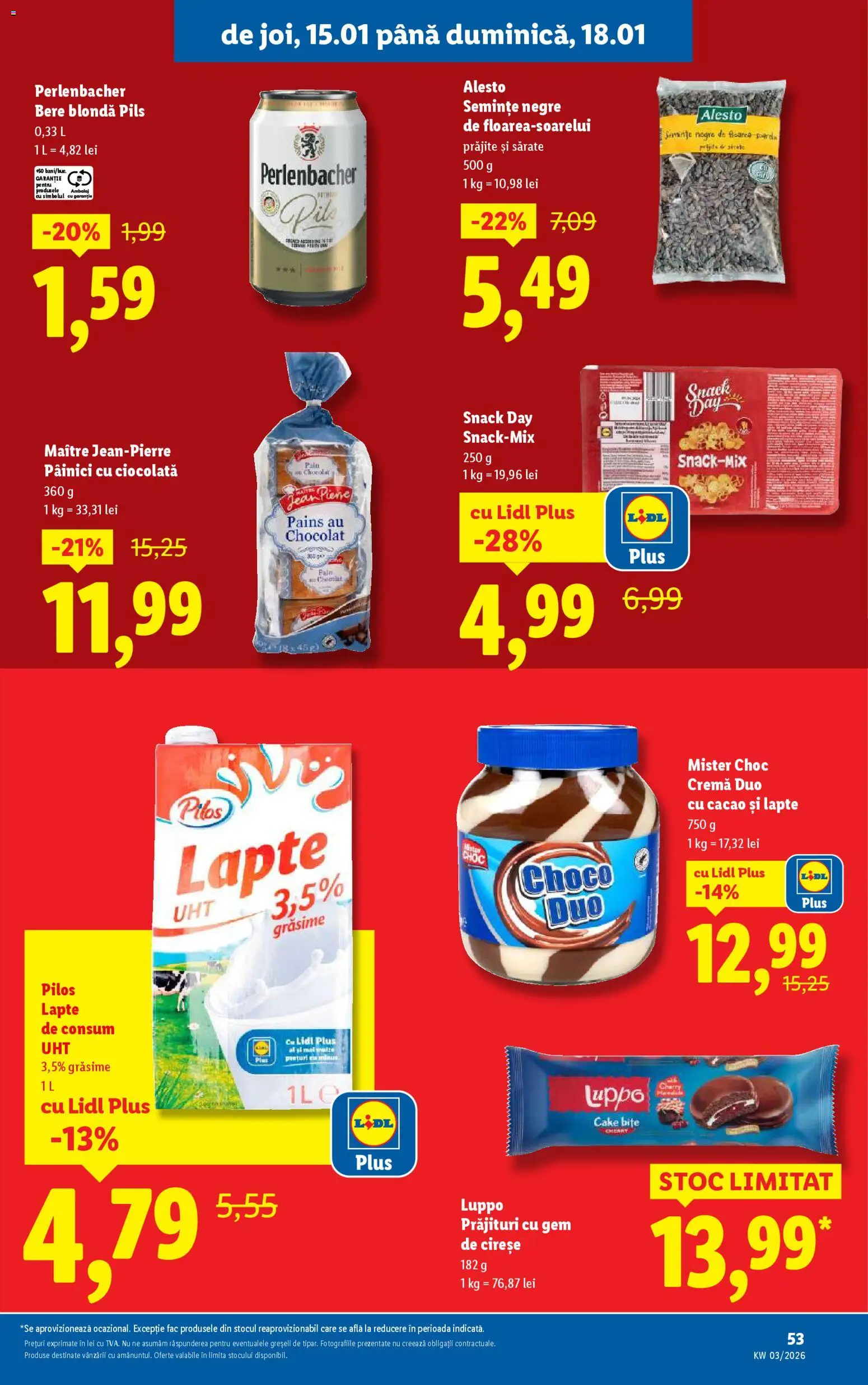 Noul catalog Lidl – valabil de la 12.01.2026 | Pagină: 53 | Produse: Gem, Cremă, Ciocolată, Ayakkabı düzenleyici