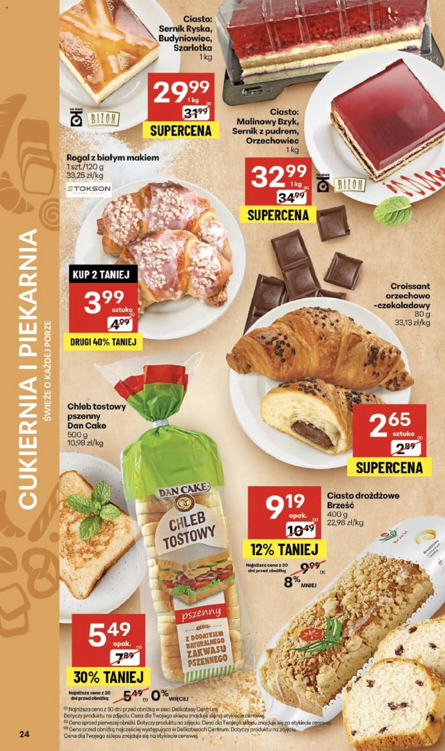 Delikatesy Centrum Gazetka od 06.11.2025 | Strona: 24 | Produkty: Chleb tostowy, Ciasto, Delikatesy, Chleb