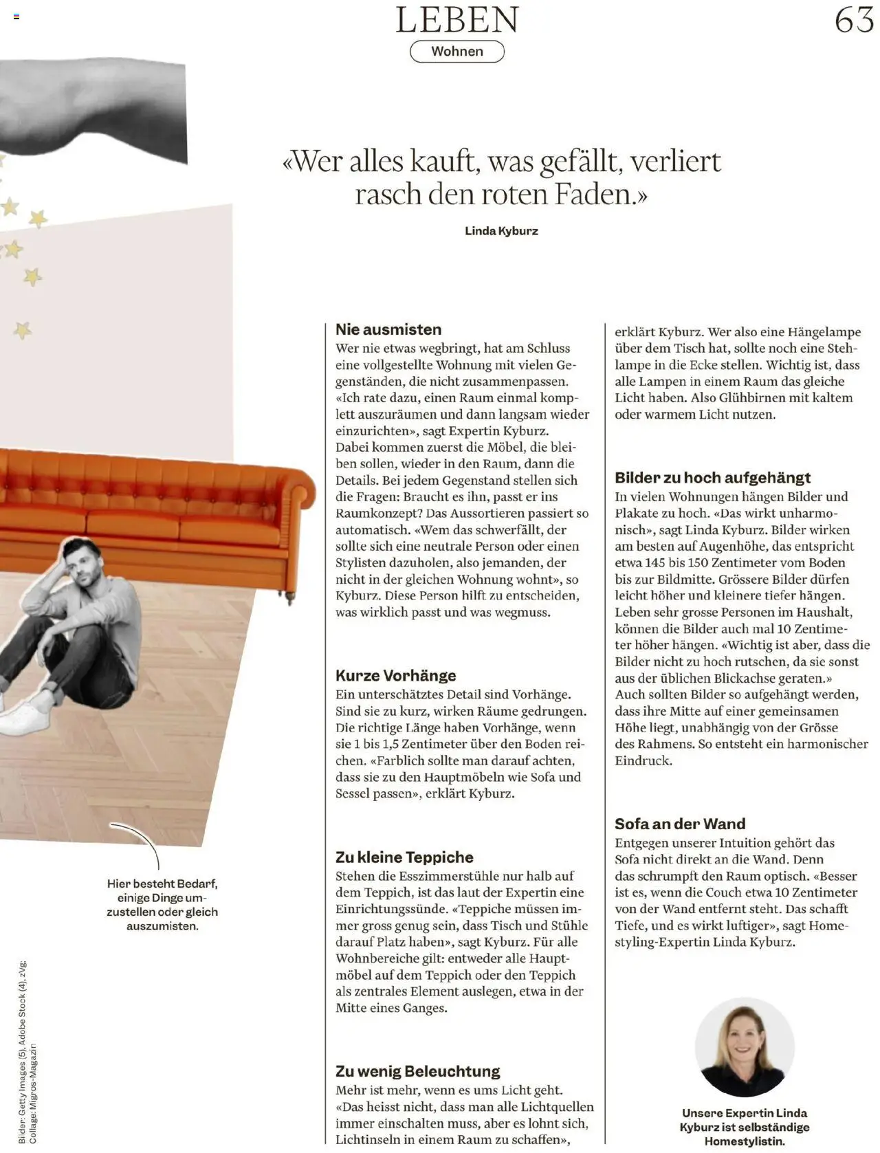 Migros Magazin – gültig ab 06.10.2025 | Seite: 63 | Produkte: Tisch, Sofa, Couch, Lampe