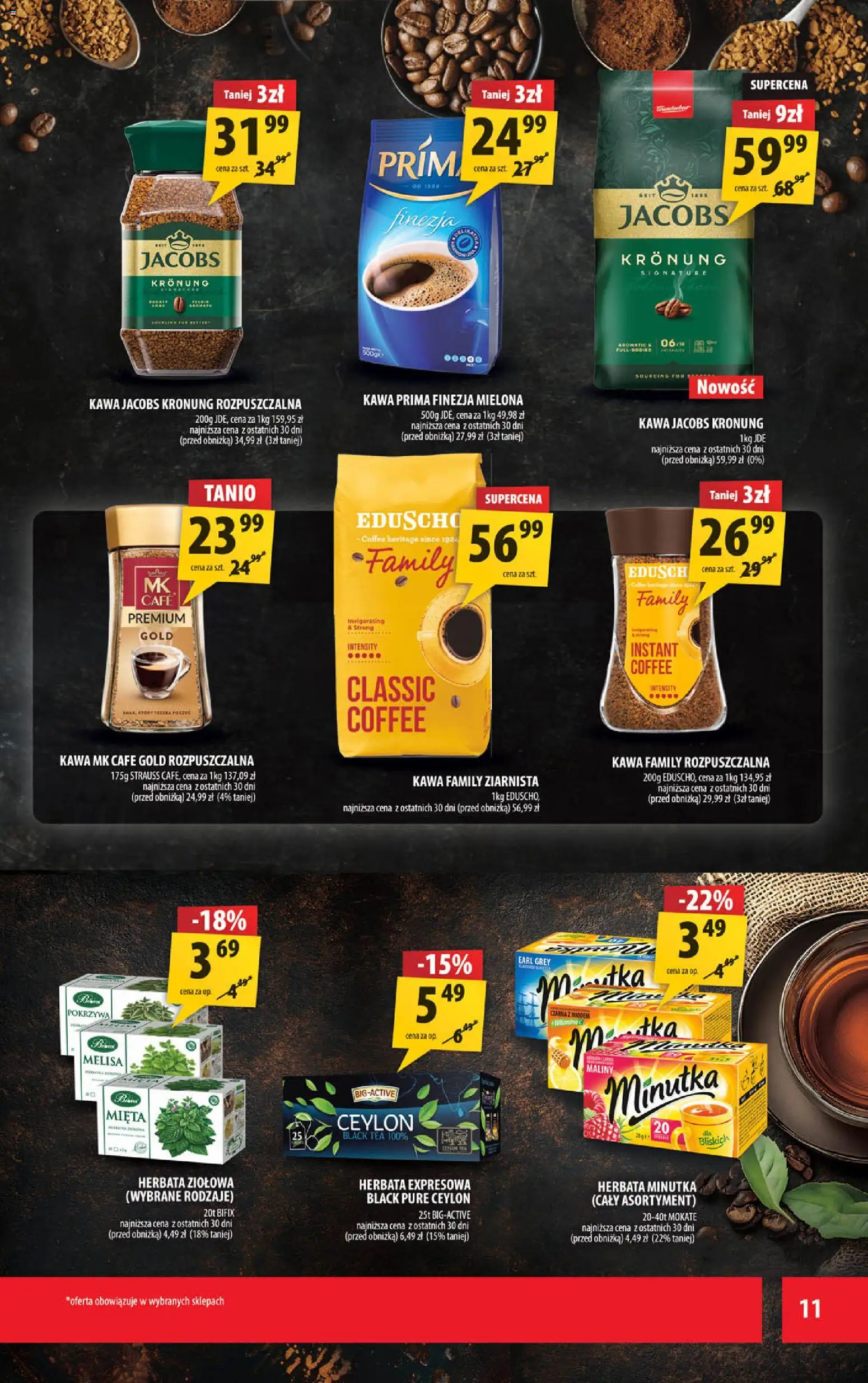 Arhelan gazetka od 08.04.2026 | Strona: 11 | Produkty: Maliny, Mięta, Kawa prima, Melisa