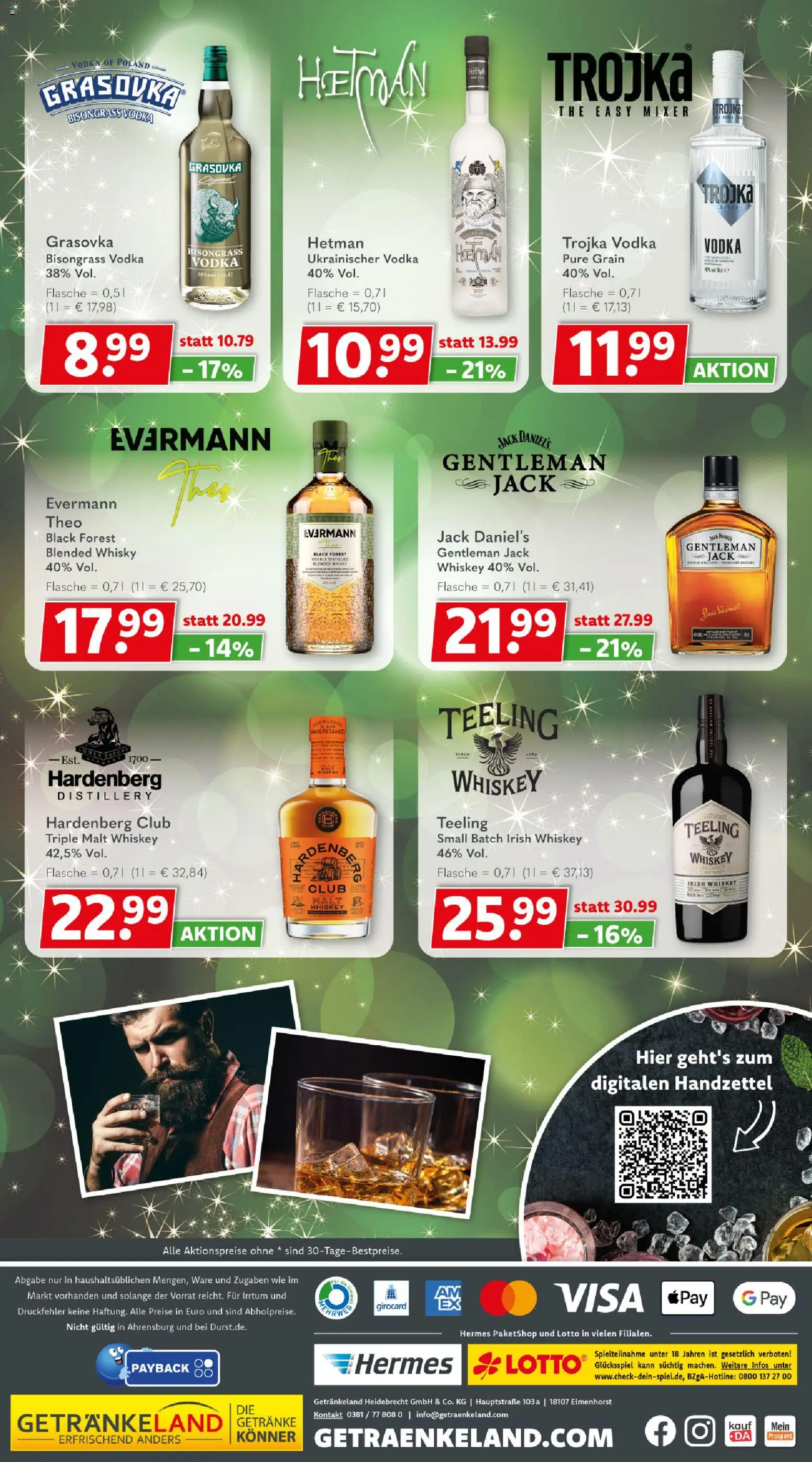 Getränkeland Prospekt 	 – gültig ab 24.11.2025 | Seite: 12 | Produkte: Whisky, Jack Daniel's, Vodka, Whiskey