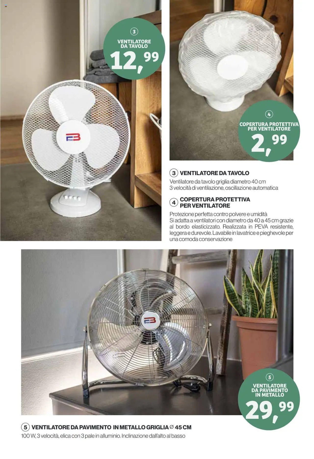 Volantino IN's del 19.05.2025 | Pagina: 5 | Prodotti: Ventilatore, Pavimento, Griglia, Fan