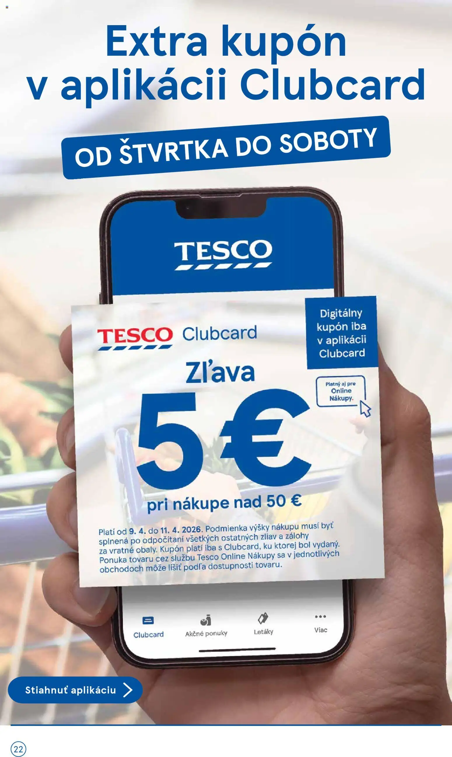 Nové Tesco akcie – leták je platný od 08.04.2026 | Strana: 22