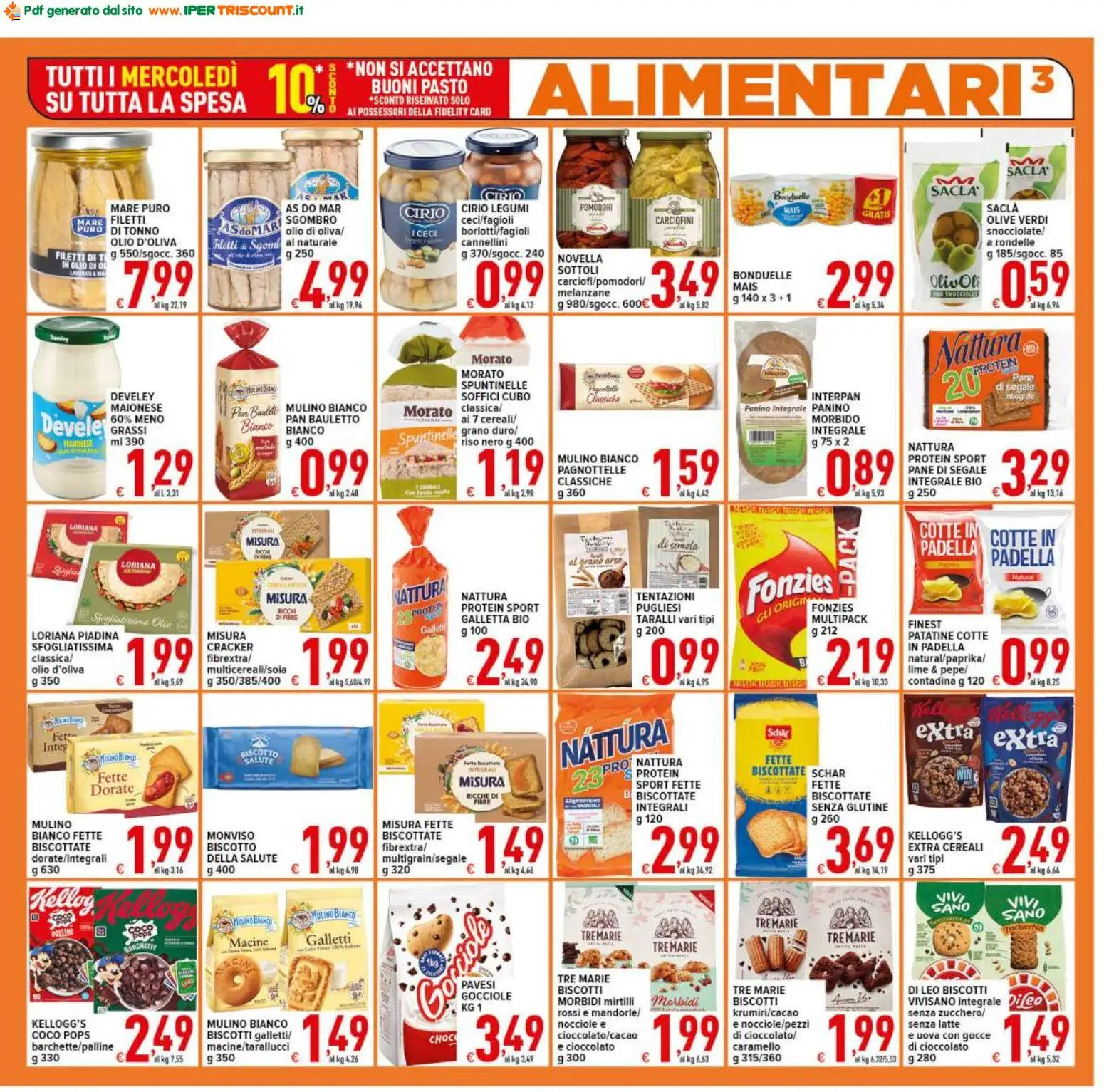 Volantino Ipertriscount del 06.03.2026 | Pagina: 3 | Prodotti: Uova, Pane, Cannellini, Gallette