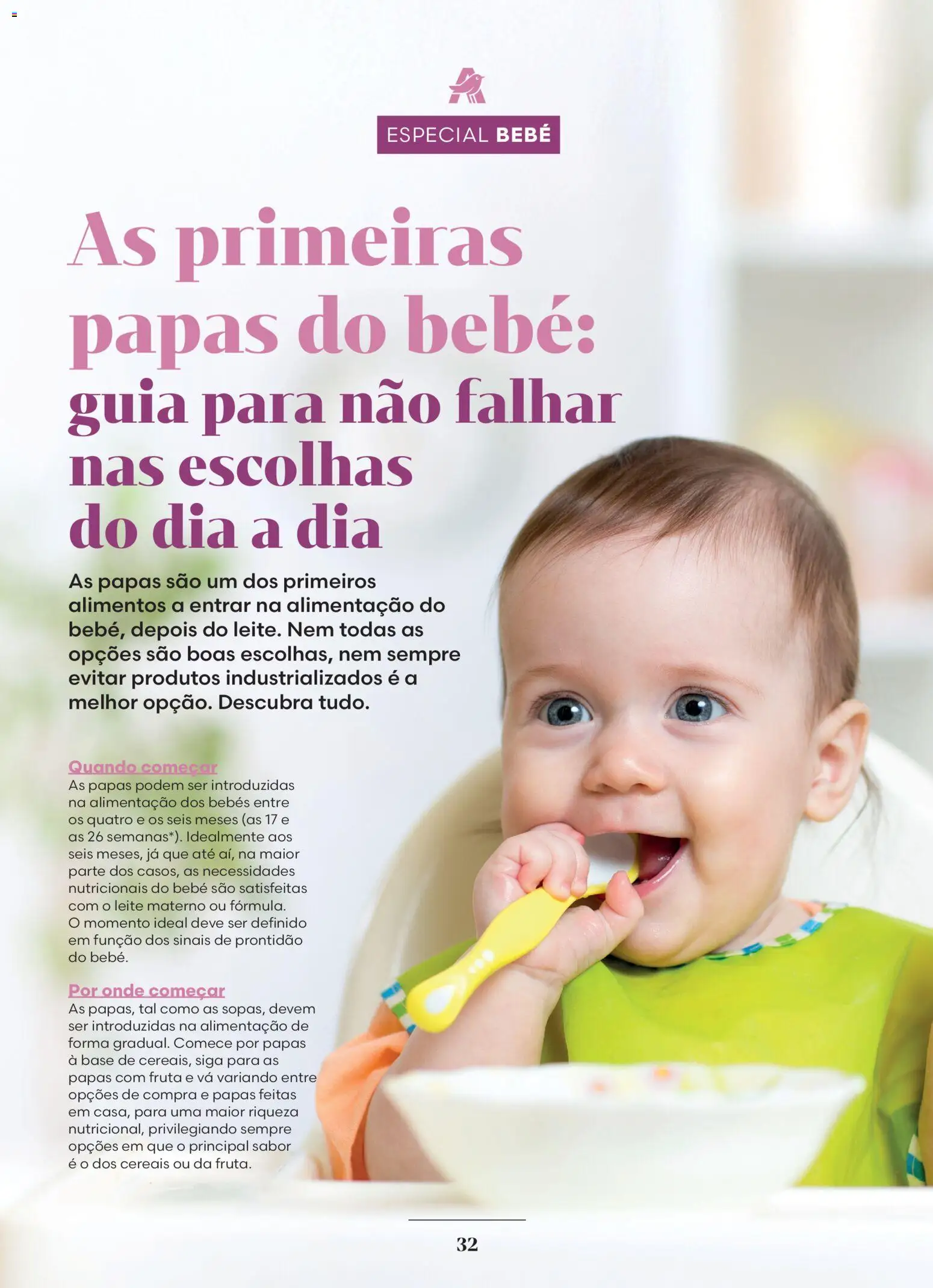 Auchan - Capilares Especial Bebé │ válido de 01.04.2026 | Página: 32 | Produtos: Base, Leite, Cereais