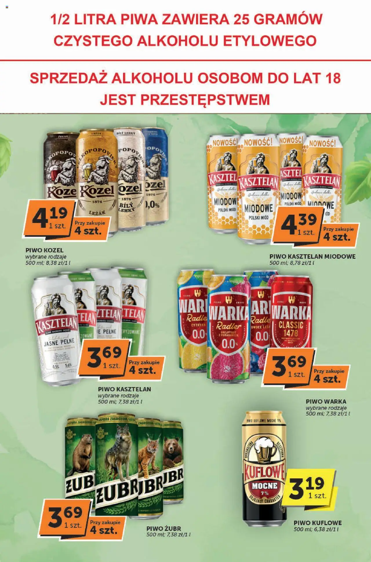 Euro Sklep Gazetka - Katalog od 02.10.2025 | Strona: 27 | Produkty: Cytryna, Piwo żubr, Warka, Piwo kozel