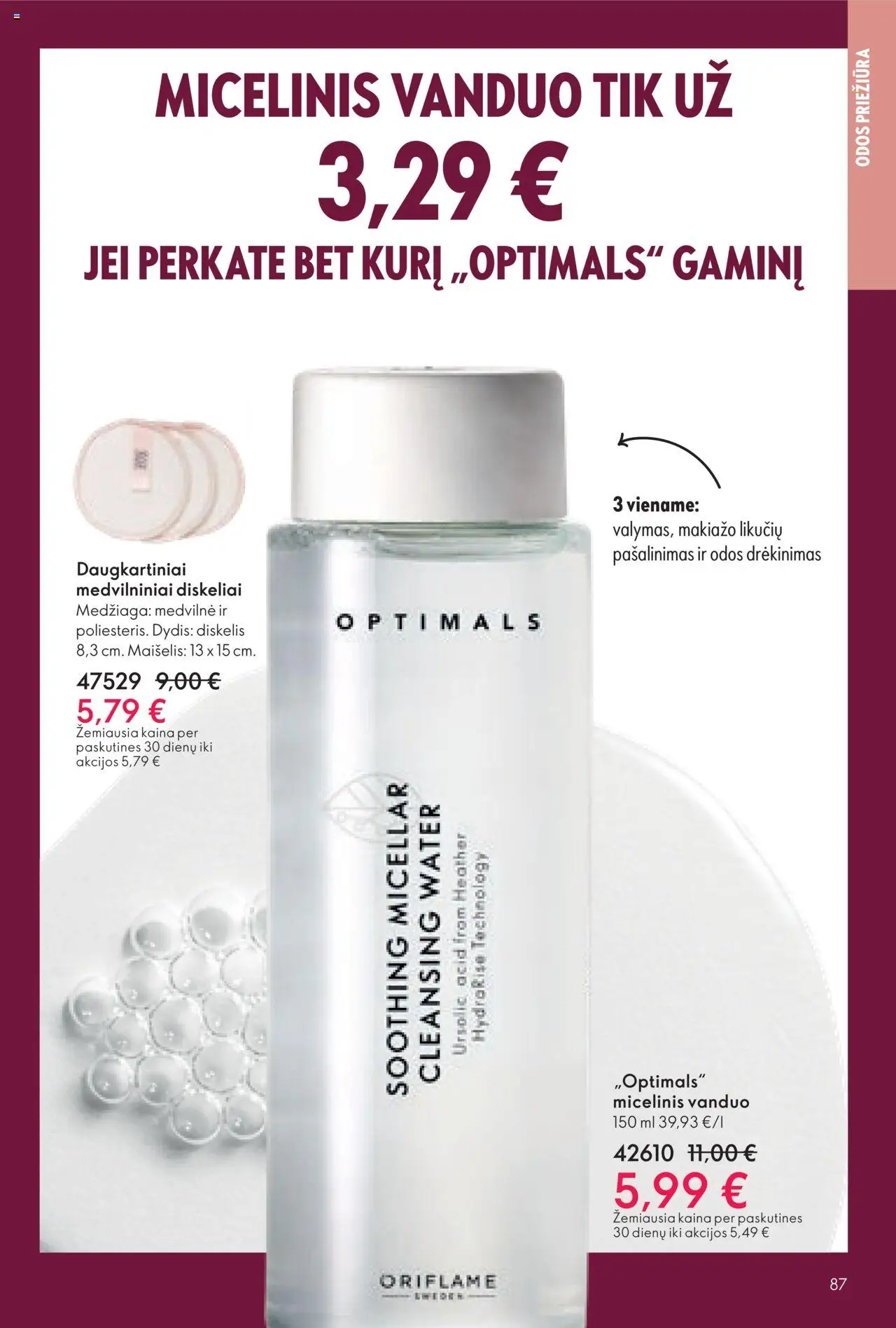Oriflame akcijos nuo 08.10.2025 | Puslapis: 87 | Prekių: Micelinis vanduo