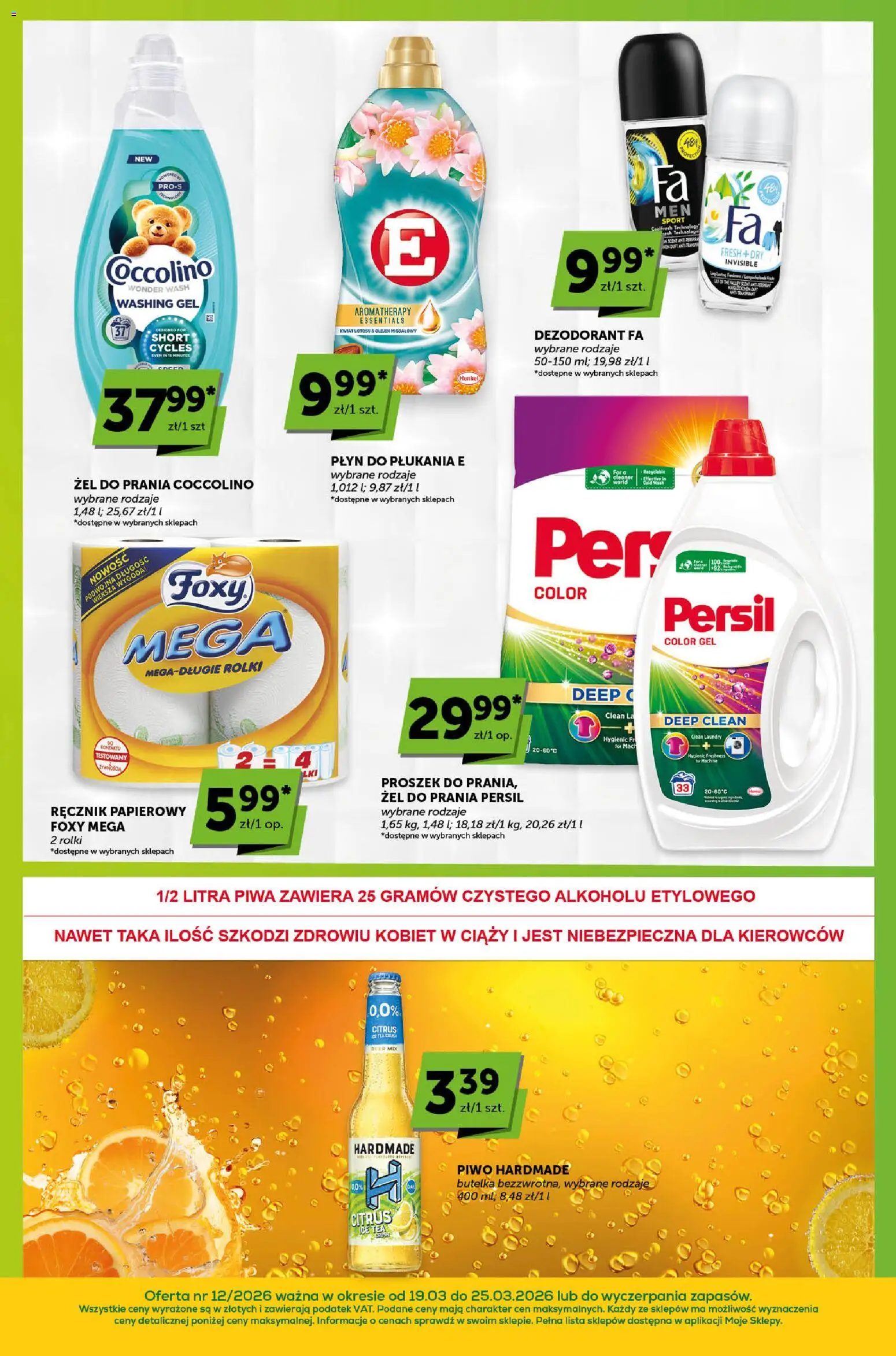 Euro Sklep gazetka - Sprawdź, co więcej od 19.03.2026 | Strona: 5 | Produkty: Persil, Cleaner, Piwo, Dezodorant