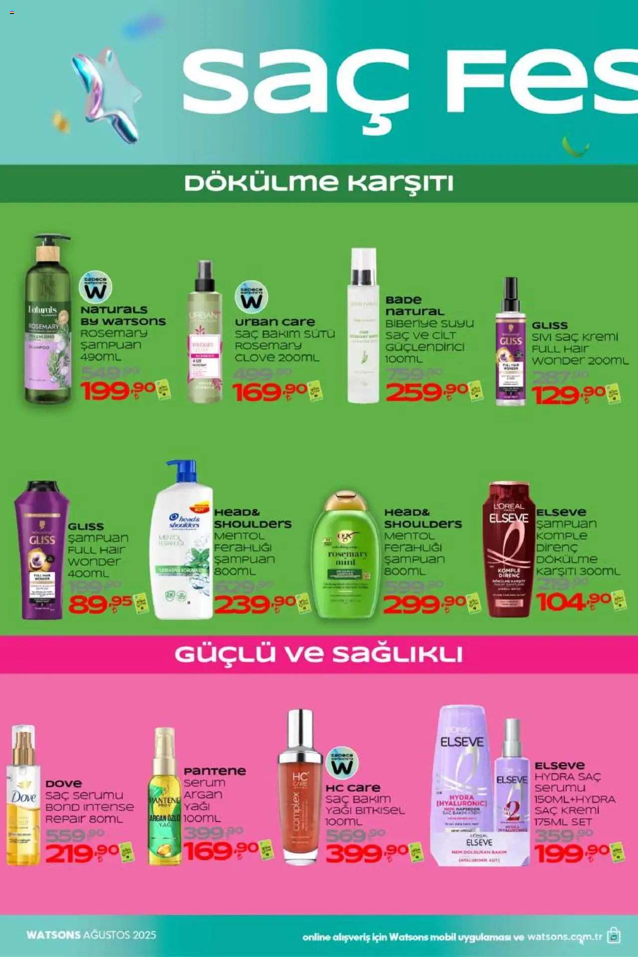Watsons Katalog - 01.08.2025 tarihinden itibaren geçerlidir | Sayfa: 6 | Ürünler: Şampuan, Saç Kremi
