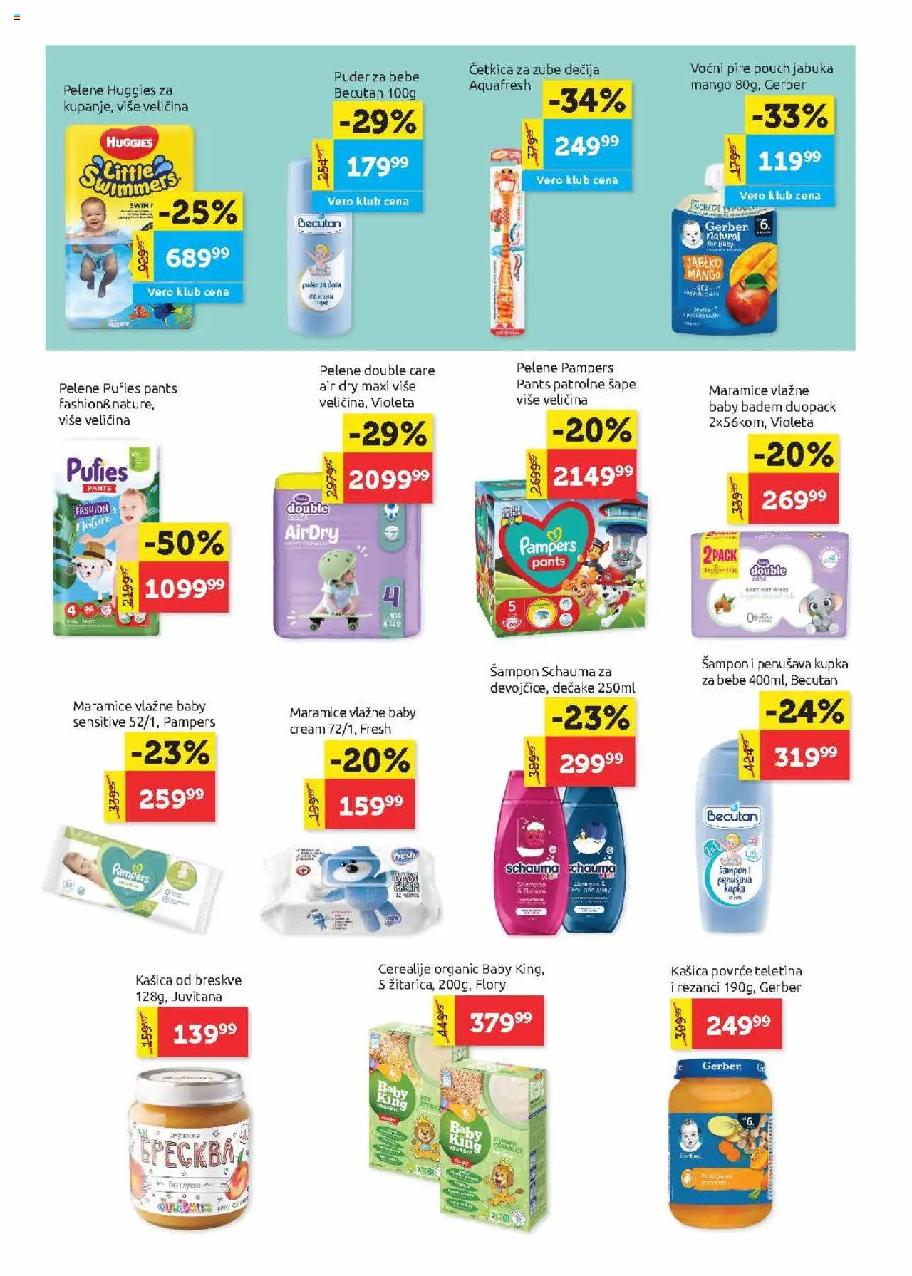 SuperVERO katalog - važi od 24.07.2025 | Strana: 22 | Proizvode: Badem, Mango, Četkica za zube, Pelene