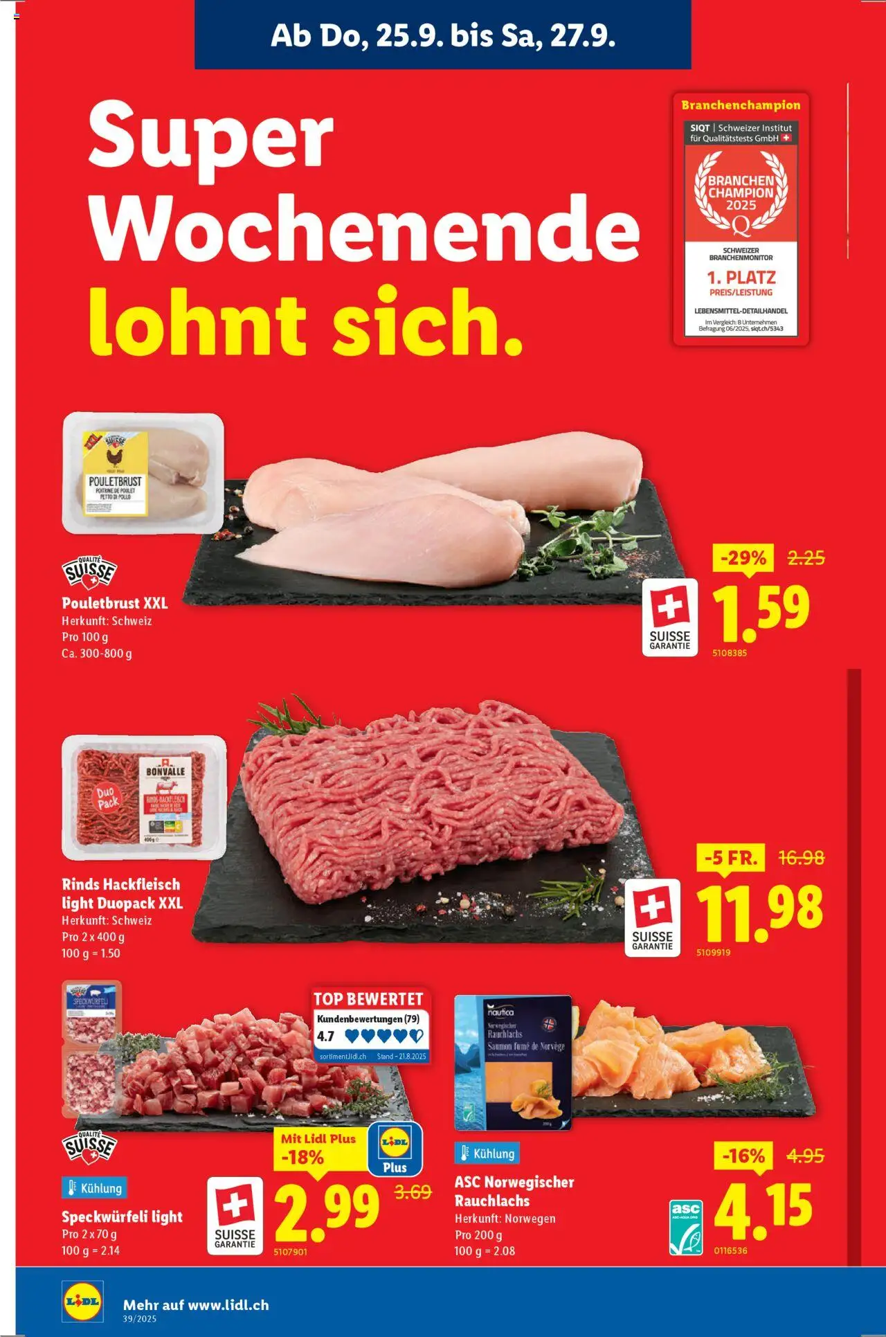 Lidl Aktionen – gültig ab 25.09.2025 | Seite: 2 | Produkte: Pouletbrust, Top