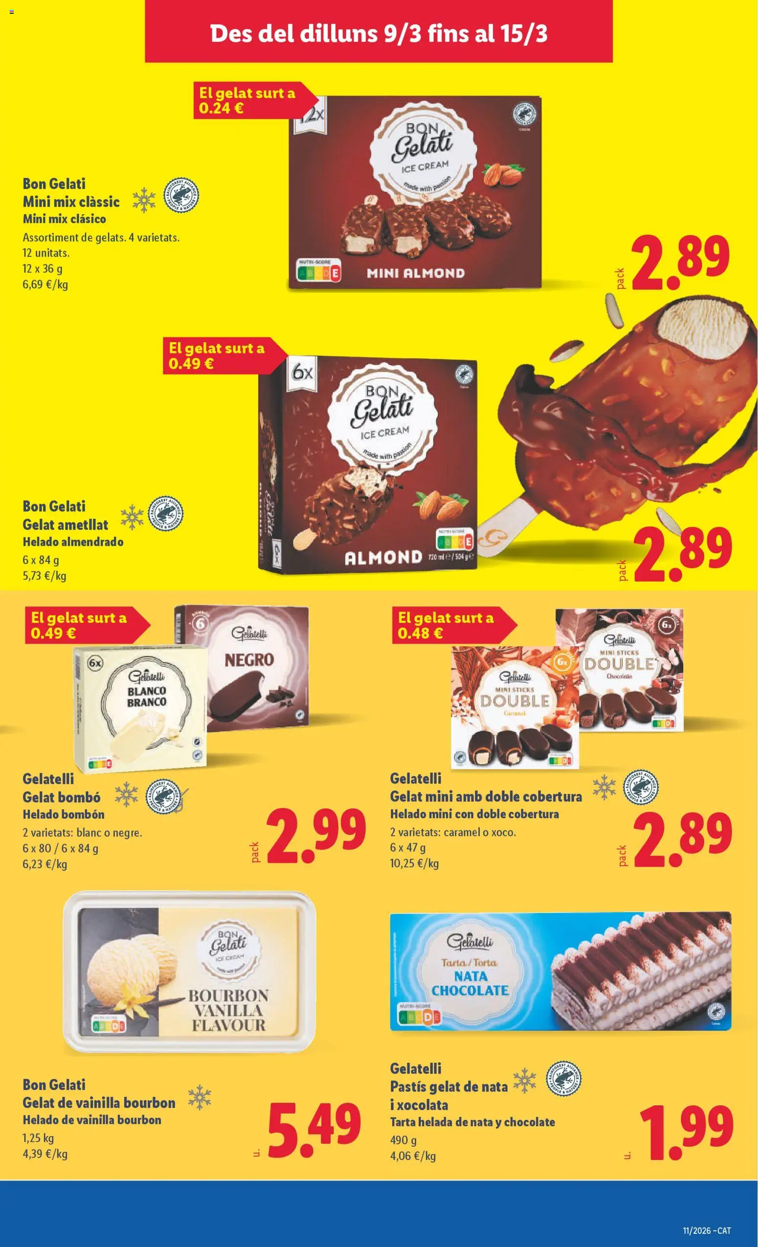 Lidl folleto │ válido desde el 09.03.2026 | Página: 21 | Productos: Helado bombón, Chocolate, Helado