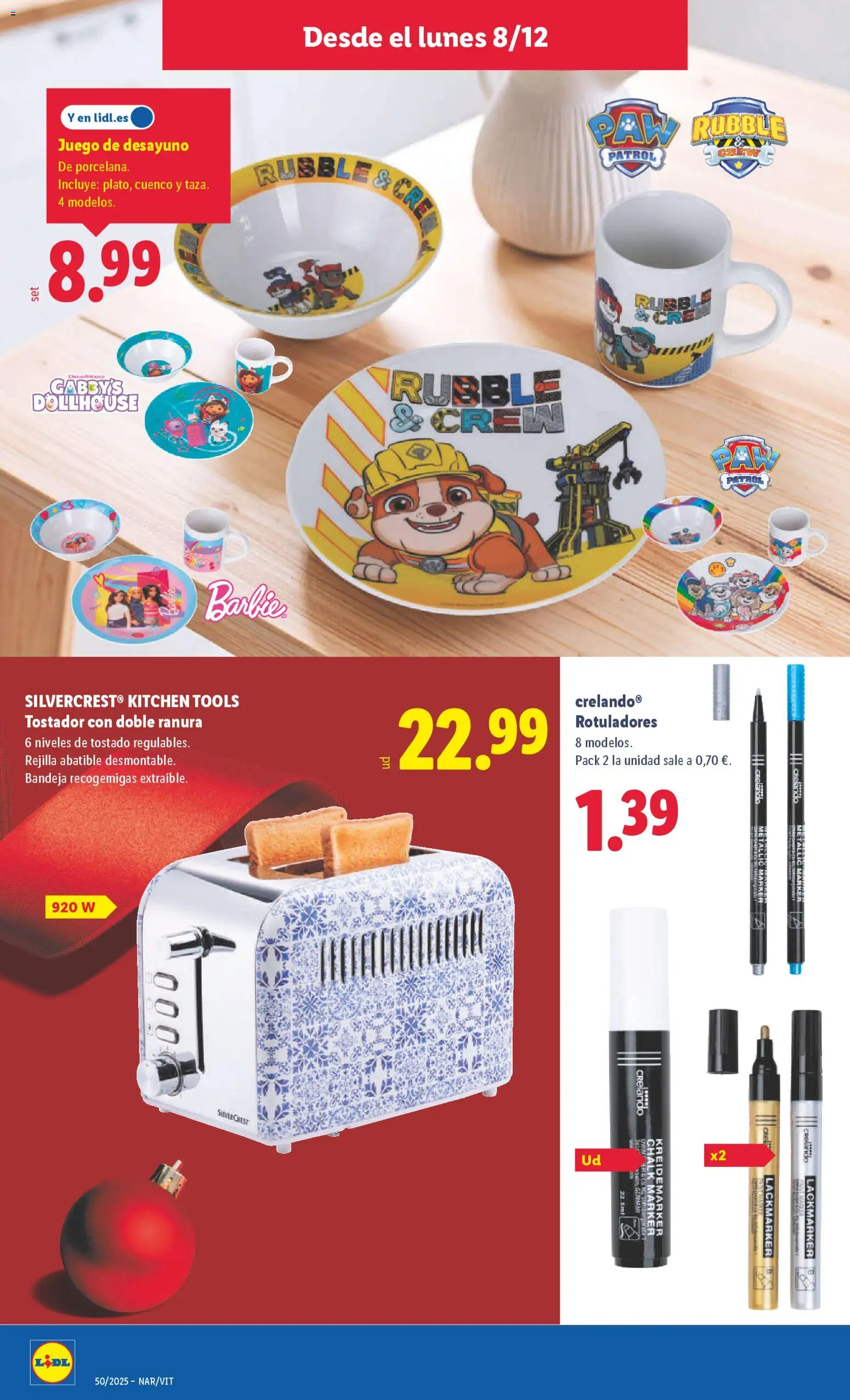 Lidl folleto de bazar │ válido desde el 08.12.2025 | Página: 14 | Productos: Tostador, Bandeja