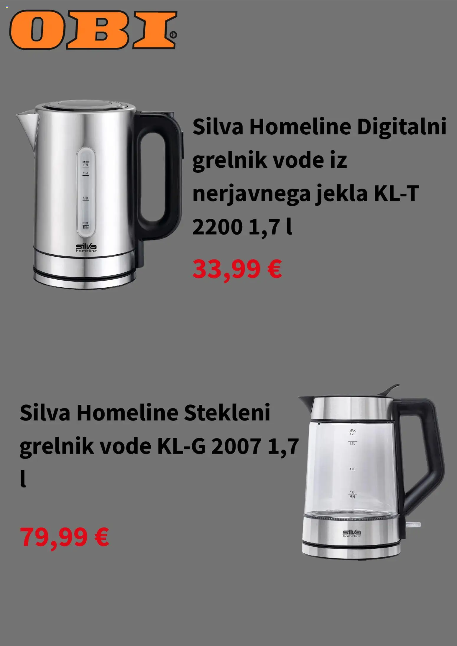 Novi OBI katalog ponudbe – veljaven od 24.11.2025 | Stran: 3 | Izdelki: Grelnik vode