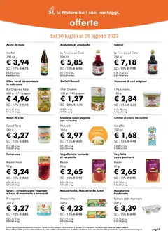 Volantino Natura Sì del 30.07.2025 | Pagina: 18 | Prodotti: Crema, Mele, Insalata, Terra