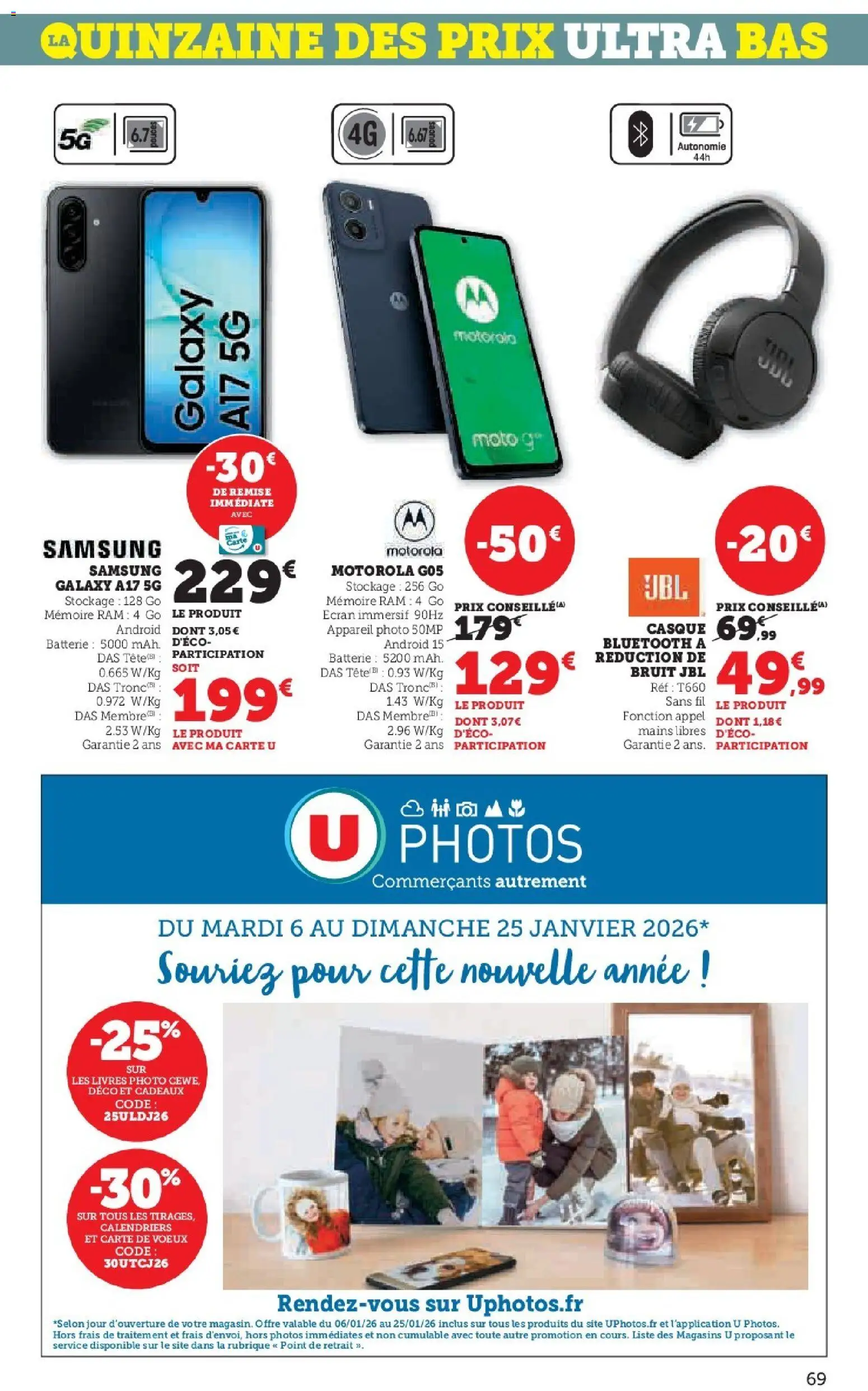 {H1} | Page: 69 | Produits: Appareil photo, Batterie, Mémoire RAM, Casque