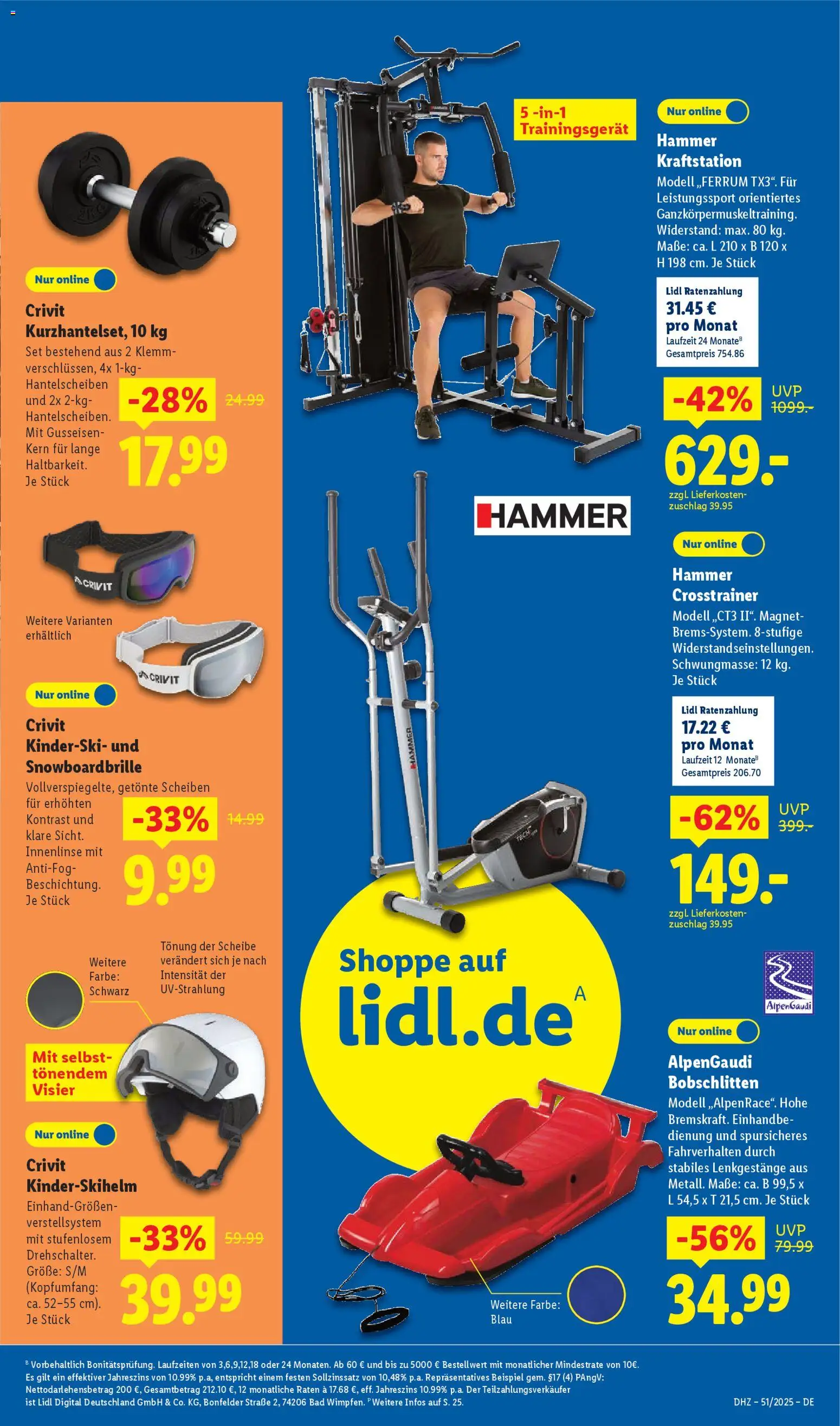 Lidl Prospekt Gladenbach – gültig ab 15.12.2025 | Seite: 39 | Produkte: Bad, Crosstrainer, Kinderski