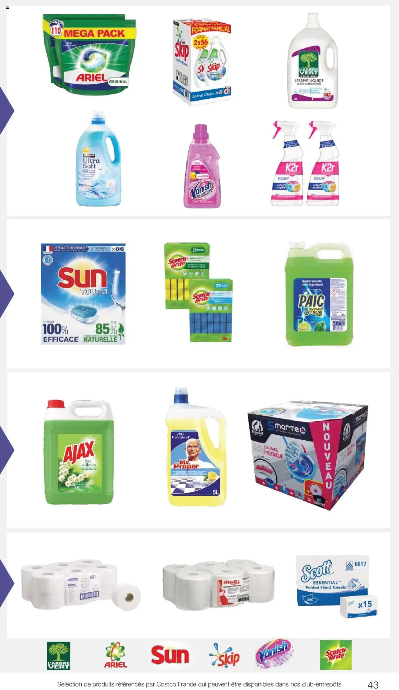  | Page: 43 | Produits: Ariel, Citron, Liquide vaisselle, Lessive Liquide