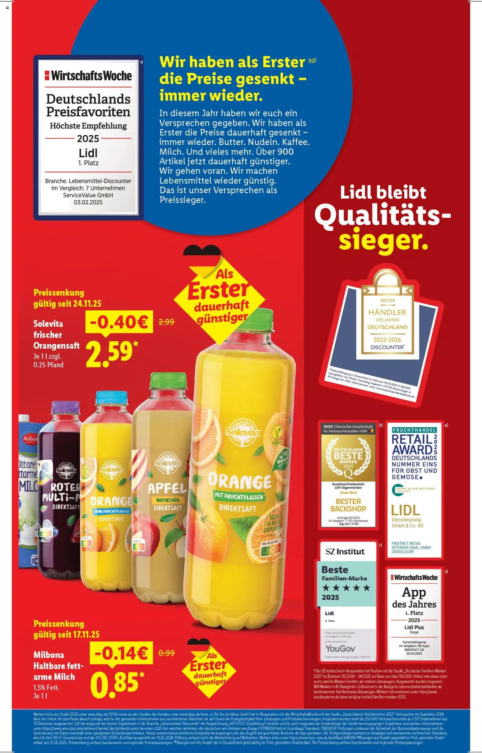 Lidl Prospekt Bestwig – gültig ab 19.01.2026 | Seite: 3 | Produkte: Äpfel, Orangen, Orangensaft, Gemüse