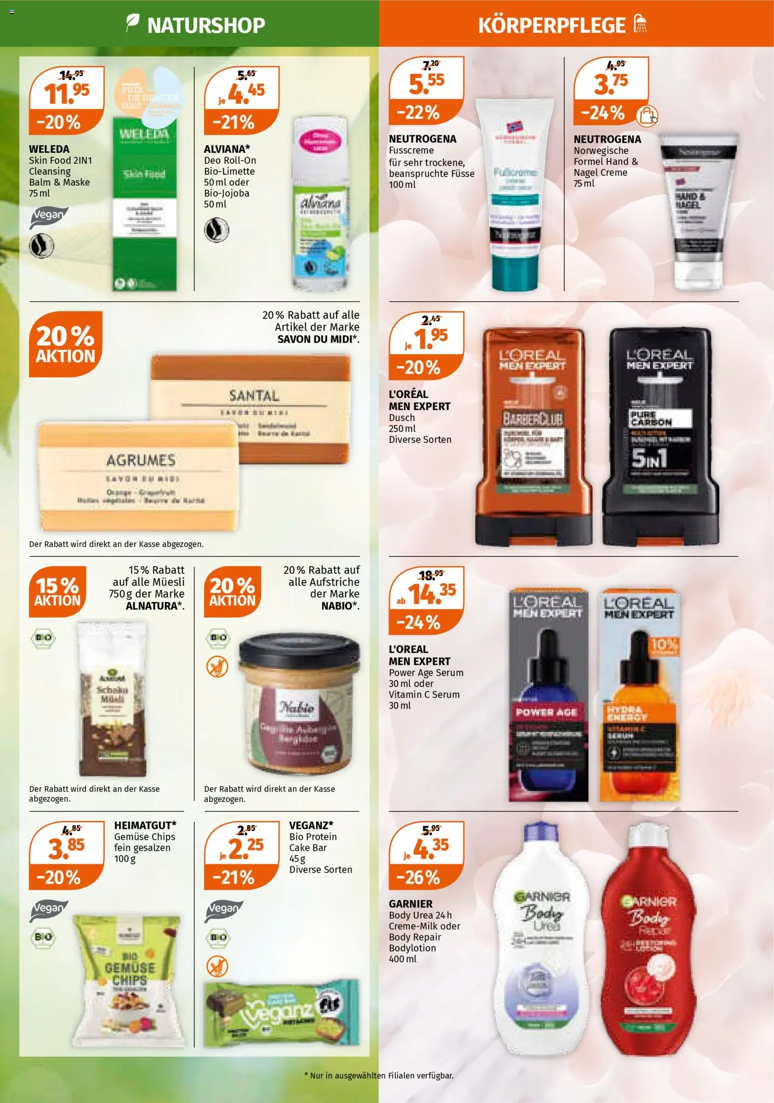 Müller Aktionen – gültig ab 08.01.2026 | Seite: 12 | Produkte: Maske, Body Lotion, Fußcreme, Chips