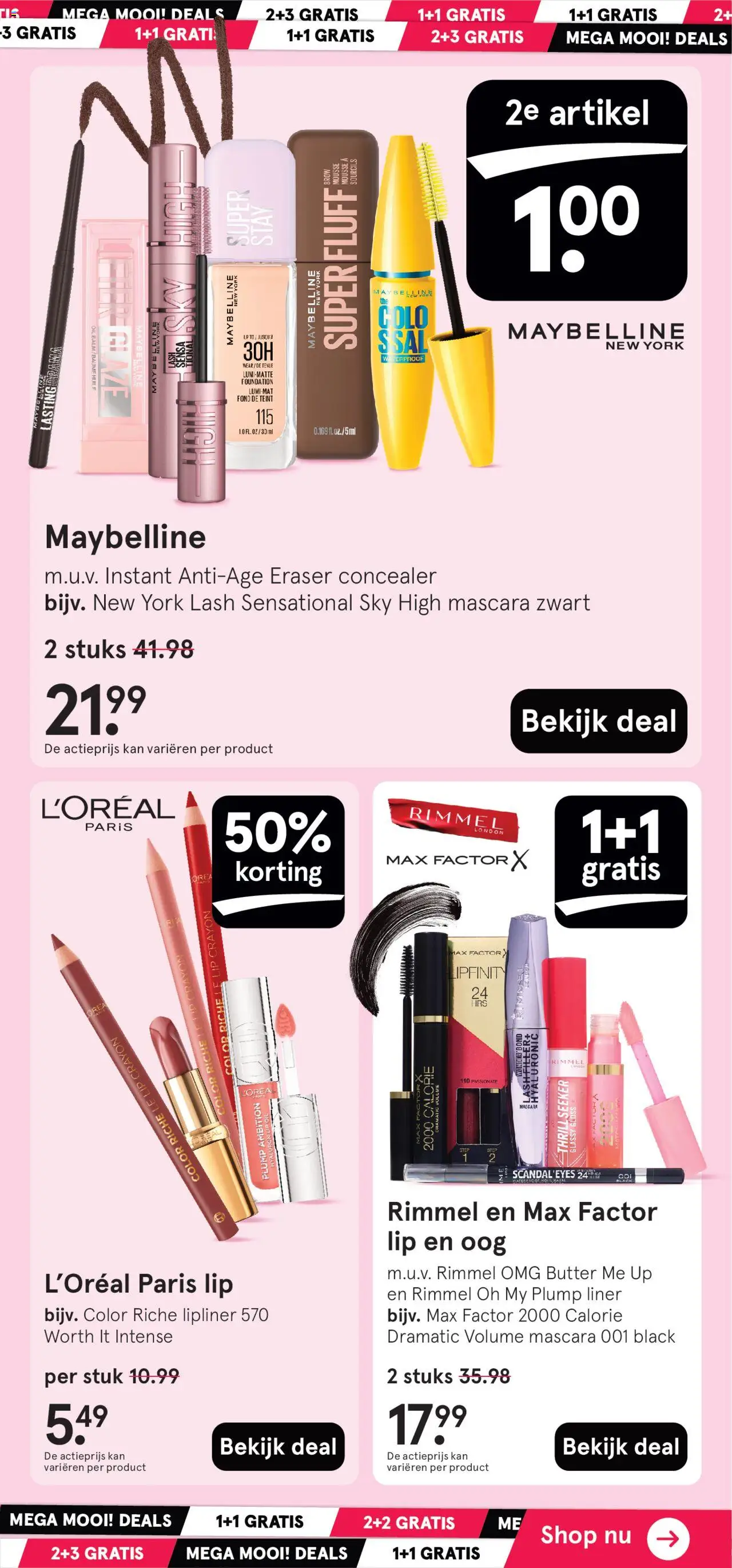 {H1} | Pagina: 11 | Producten: Foundation, Kan, Concealer, Mascara