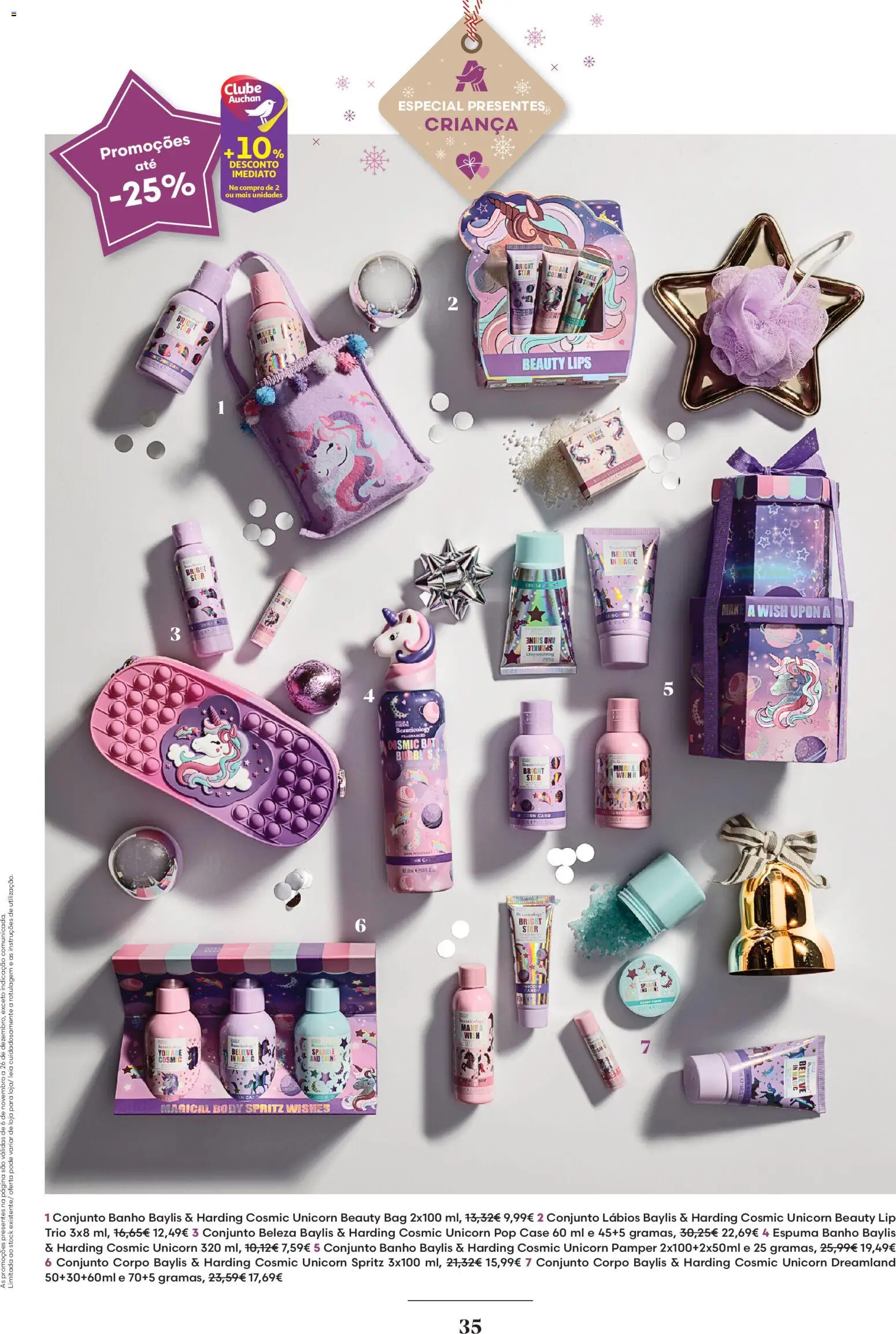 Auchan - Vem aí o Natal │ válido de 06.11.2025 | Página: 35 | Produtos: Banho