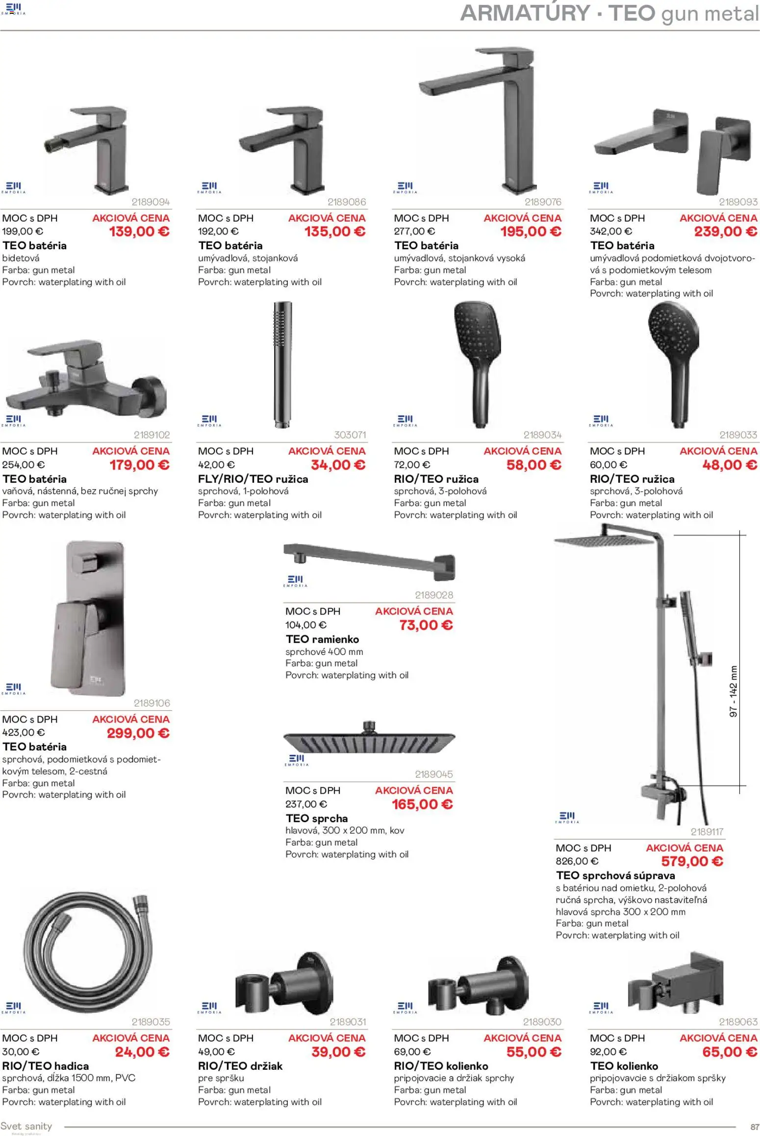 Nové Ingema akcie – leták je platný od 29.10.2025 | Strana: 89 | Produkty: Batéria, Sprcha