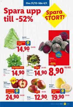 Lidl - erbjudanden - Förhandsvisning av reklamblad från butik Lidl aktuell från 29.12.2025 | Sida: 27 | Produkter: Äpplen, Mango, Mynta