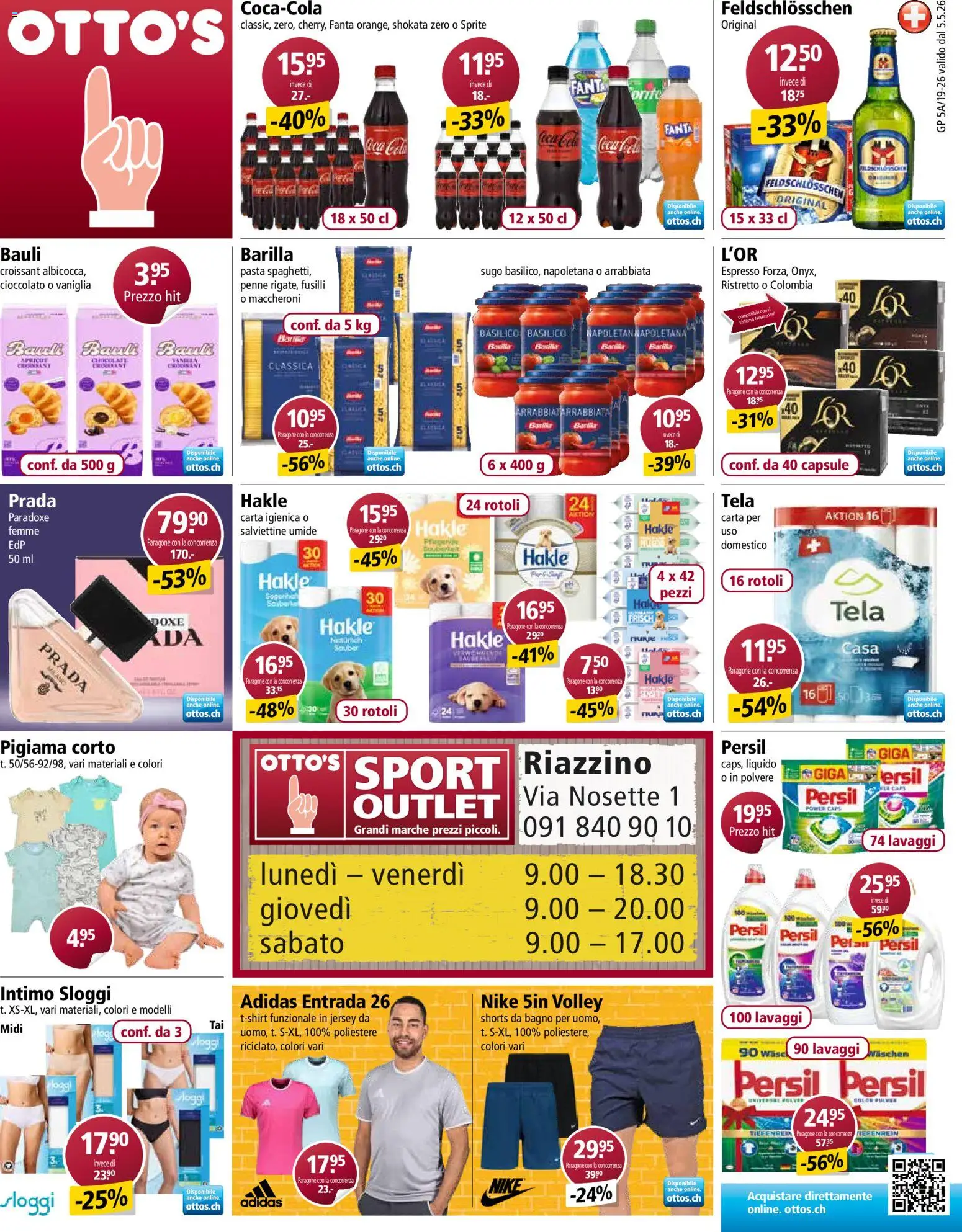 Otto's aktionen IT – gültig ab 05.05.2026 | Seite: 1 | Produkte: Fanta, Sprite, Barilla, Pasta