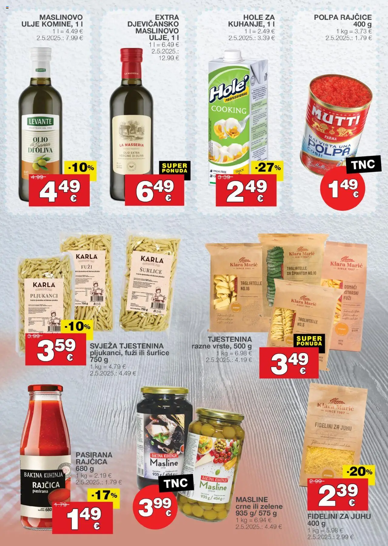 Stanić Diskont katalog | vrijedi od 07.08.2025 | Stranica: 7 | Proizvodi: Ulje, Maslinovo ulje, Tjestenina, Rajčica