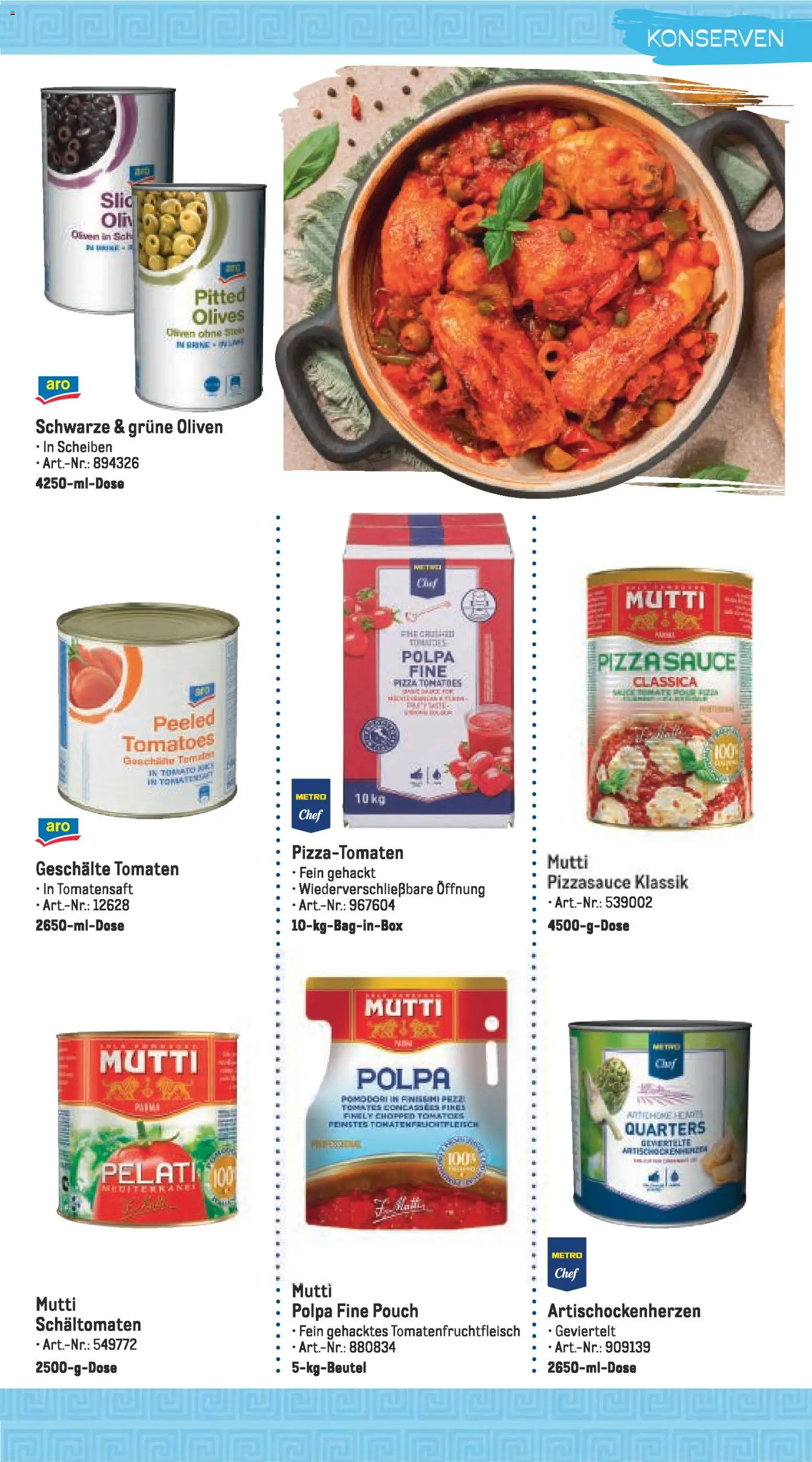 Metro Highlights Mediterrane Gastronomie – gültig ab 01.02.2026 | Seite: 13 | Produkte: Tomaten, Pizza