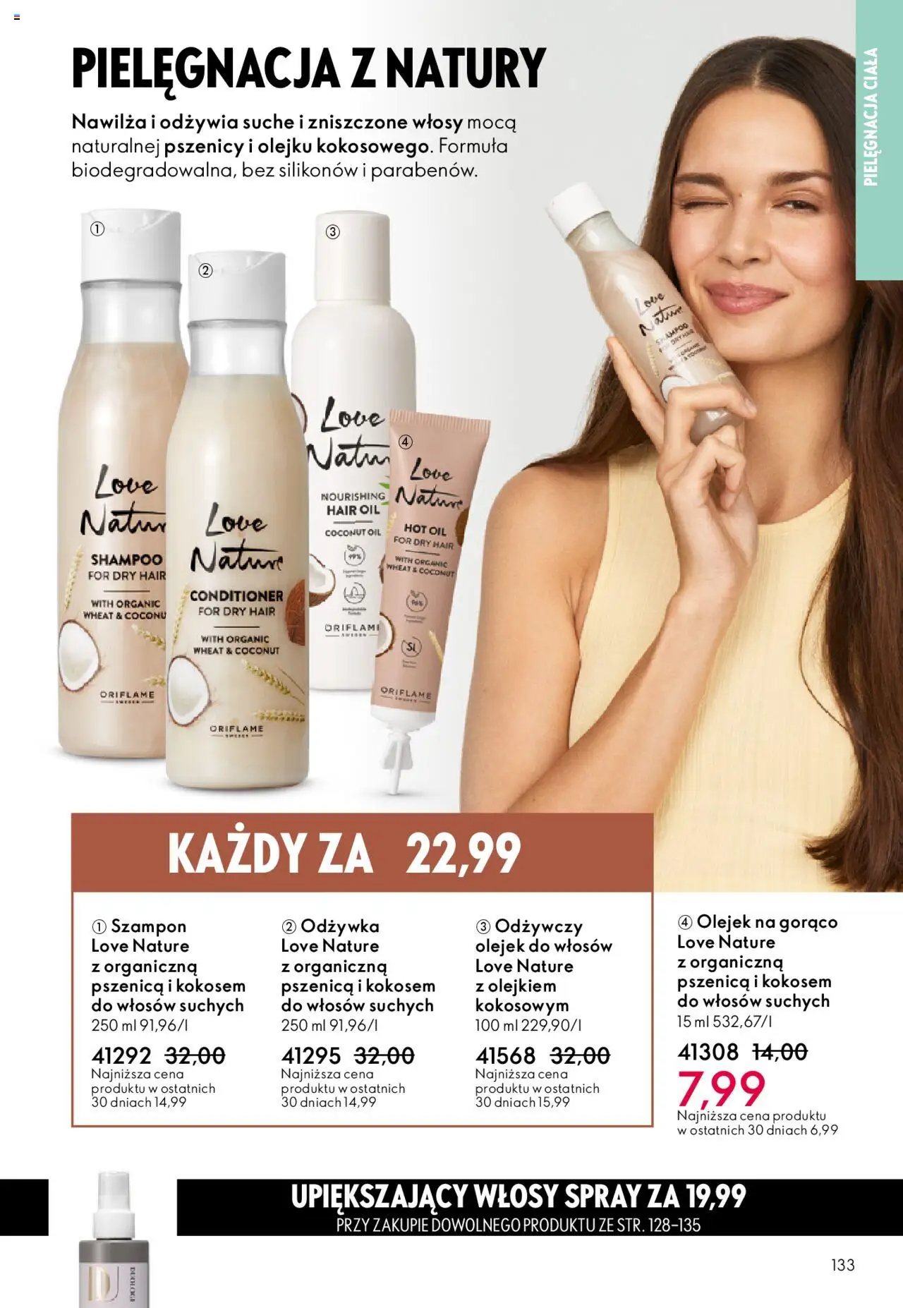 Oriflame Katalog 15 2025 od 22.10.2025 | Strona: 133 | Produkty: Szampon, Odżywka, Olejek do włosów