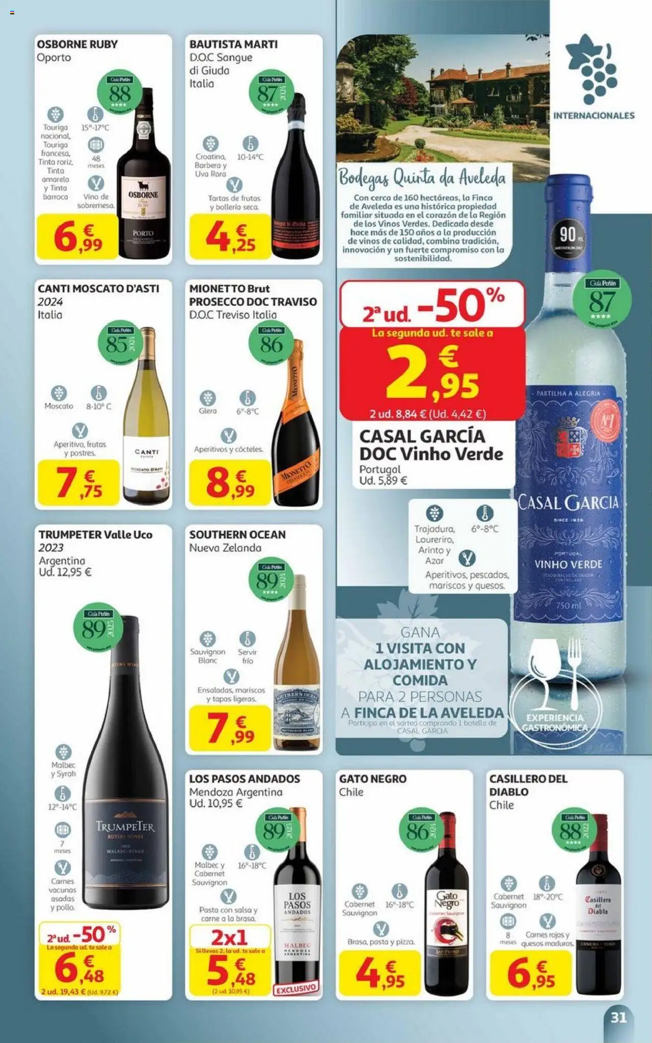Alcampo - Canarias │ válido desde el 06.10.2025 | Página: 31 | Productos: Vino, Pasta, Té