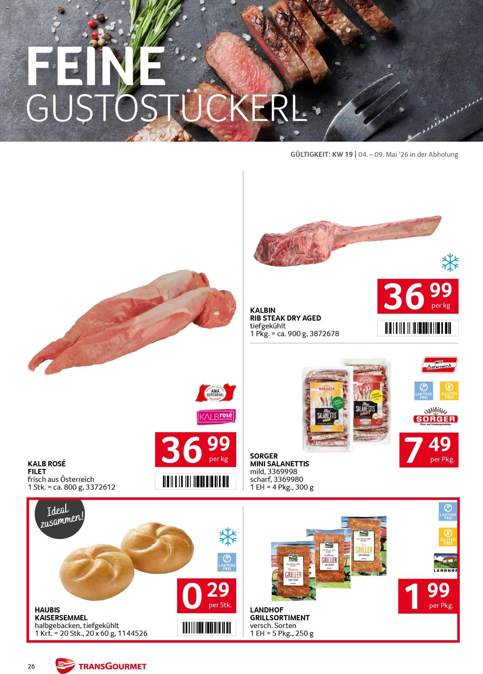 Transgourmet Flugblatt gültig ab 04.05.2026 | Seite: 26