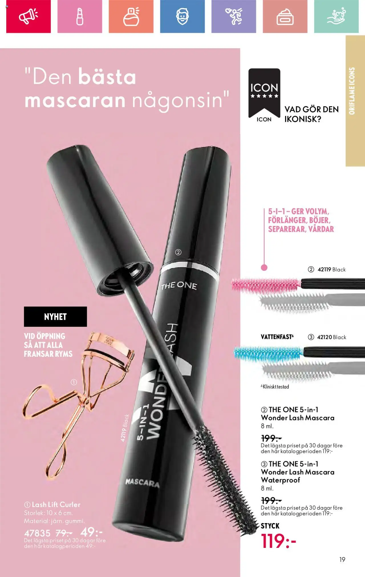 Oriflame reklamblad aktuell från 03.08.2025 | Sida: 19 | Produkter: Mascara
