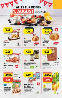 Aldi Aktionen ab 17.07.2025 | Seite: 23 | Produkte: Spabad, Gipfeli, Milch, Mango